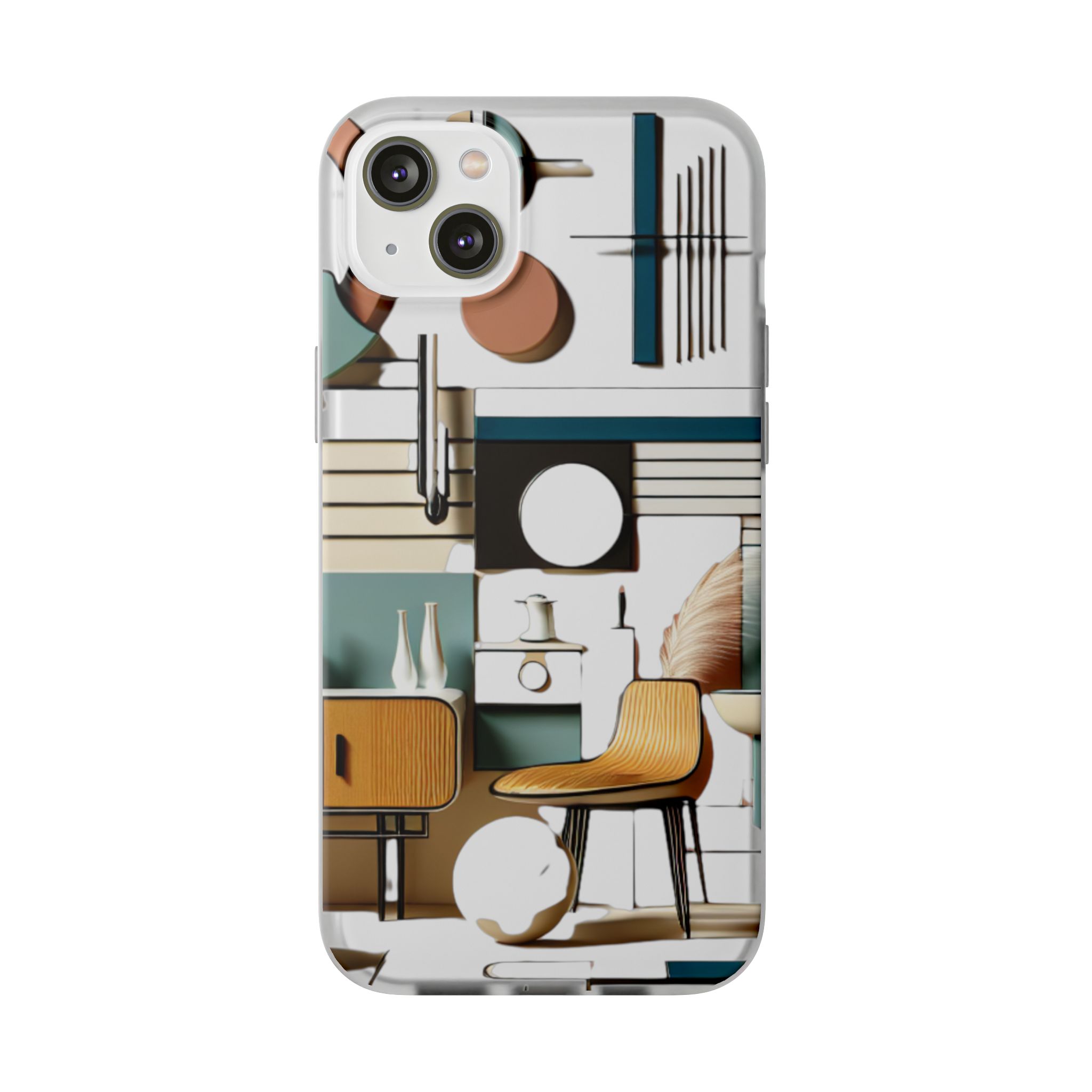 Modern House Trendy Resistant Flexi Phone Back Case - Image 6