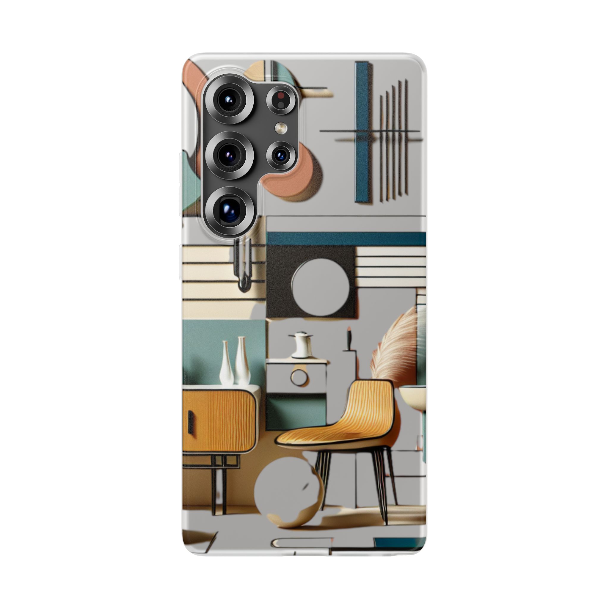 Modern House Trendy Resistant Flexi Phone Back Case - Image 4