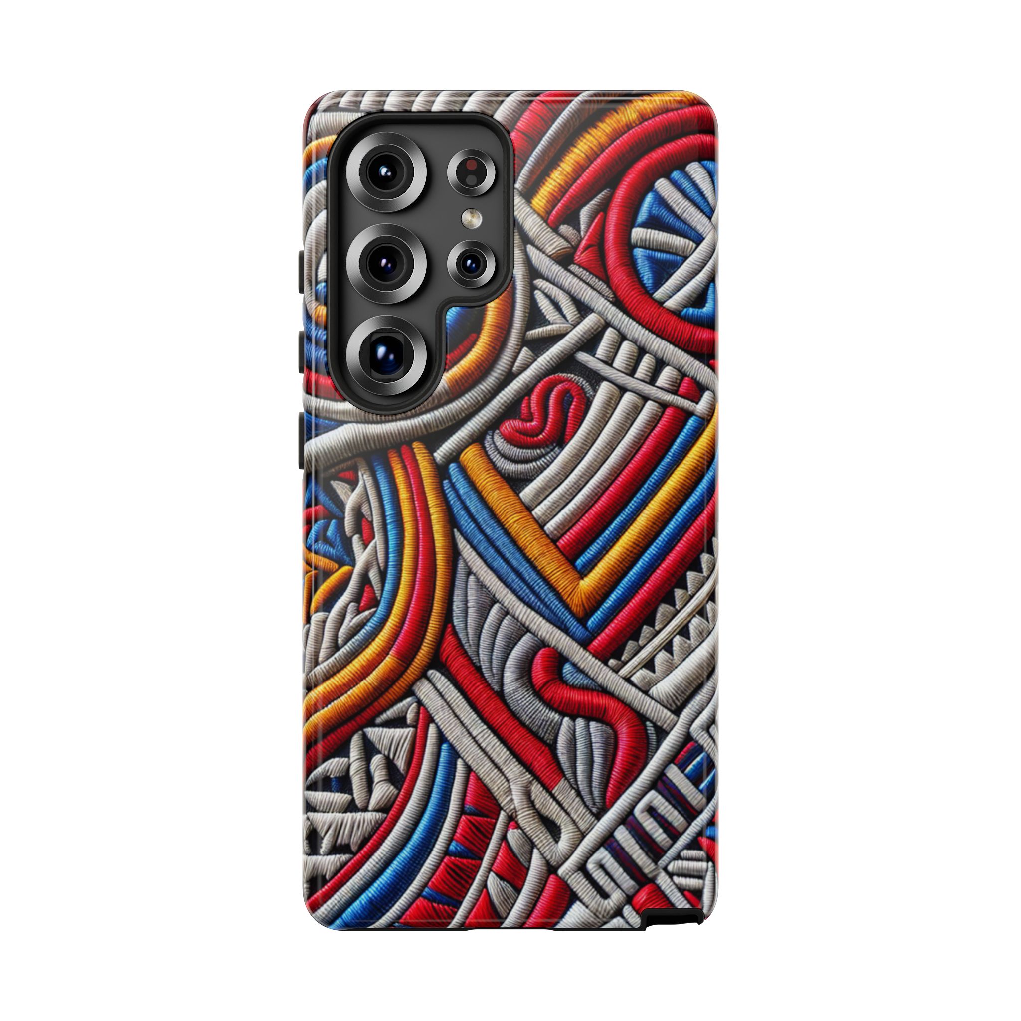 Woven Woolen Art Trendy Sleek Resistant Tough Phone Case - Image 2