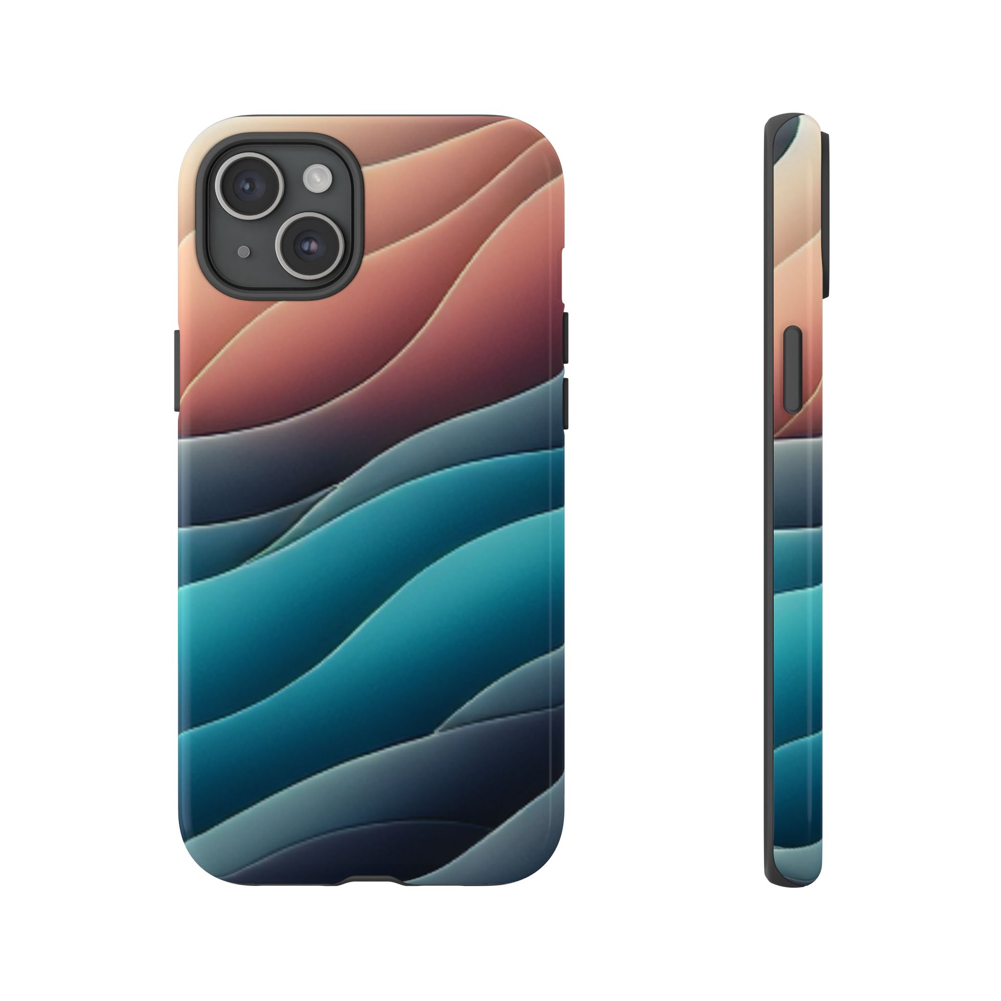 Color Layers Resistant Trendy Tough Phone Case - Image 8