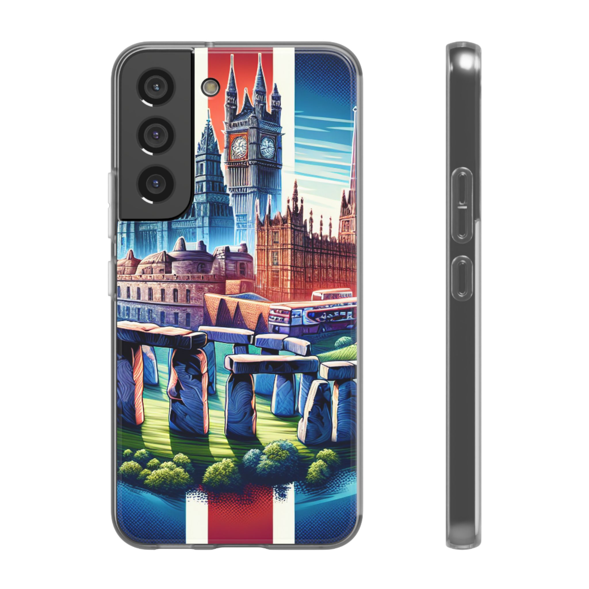 UK Art & Culture Printed Trendy Resistant Flexi Case - Image 3
