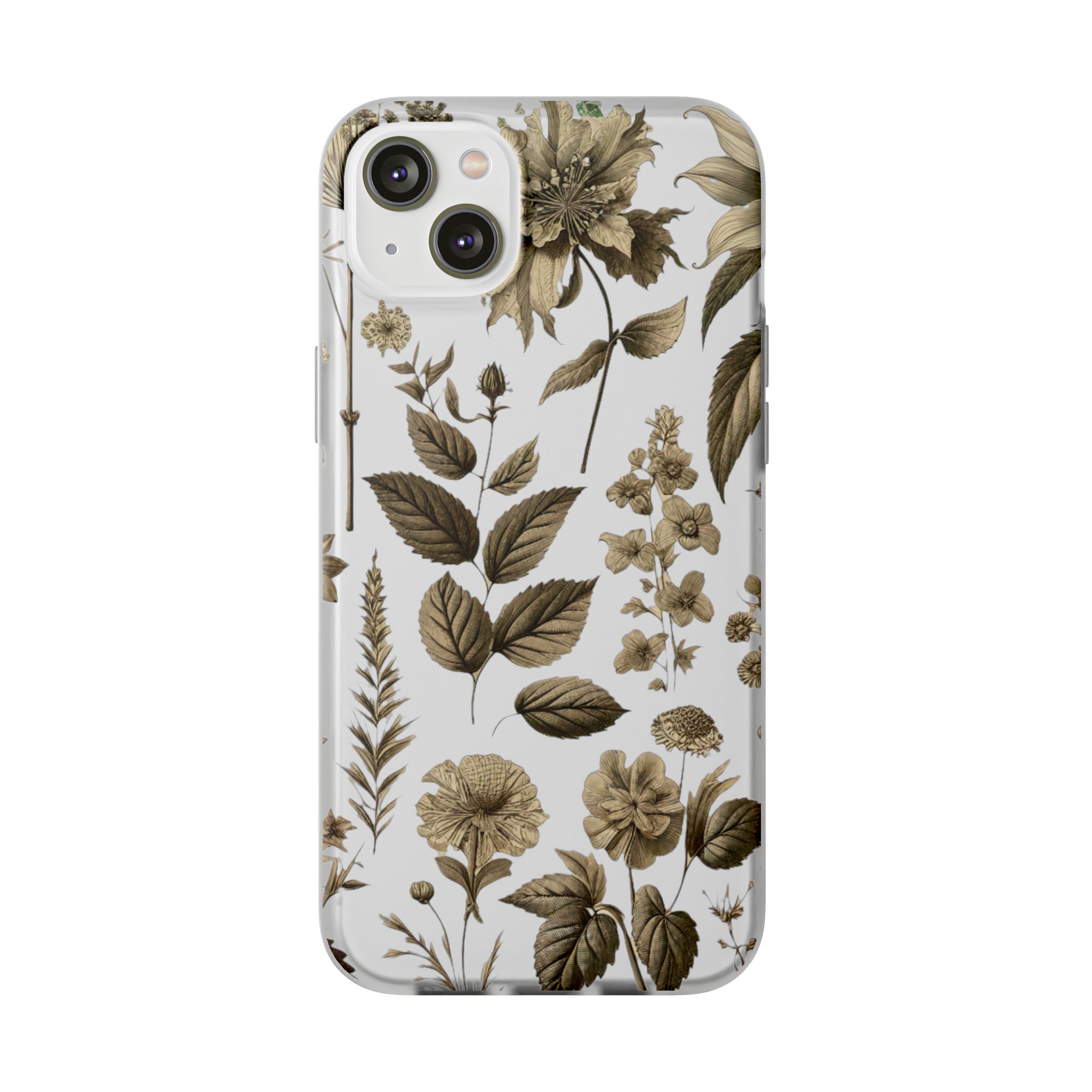 Leaf & Floral Trendy Resistant Flexi Phone Back Case - Image 6