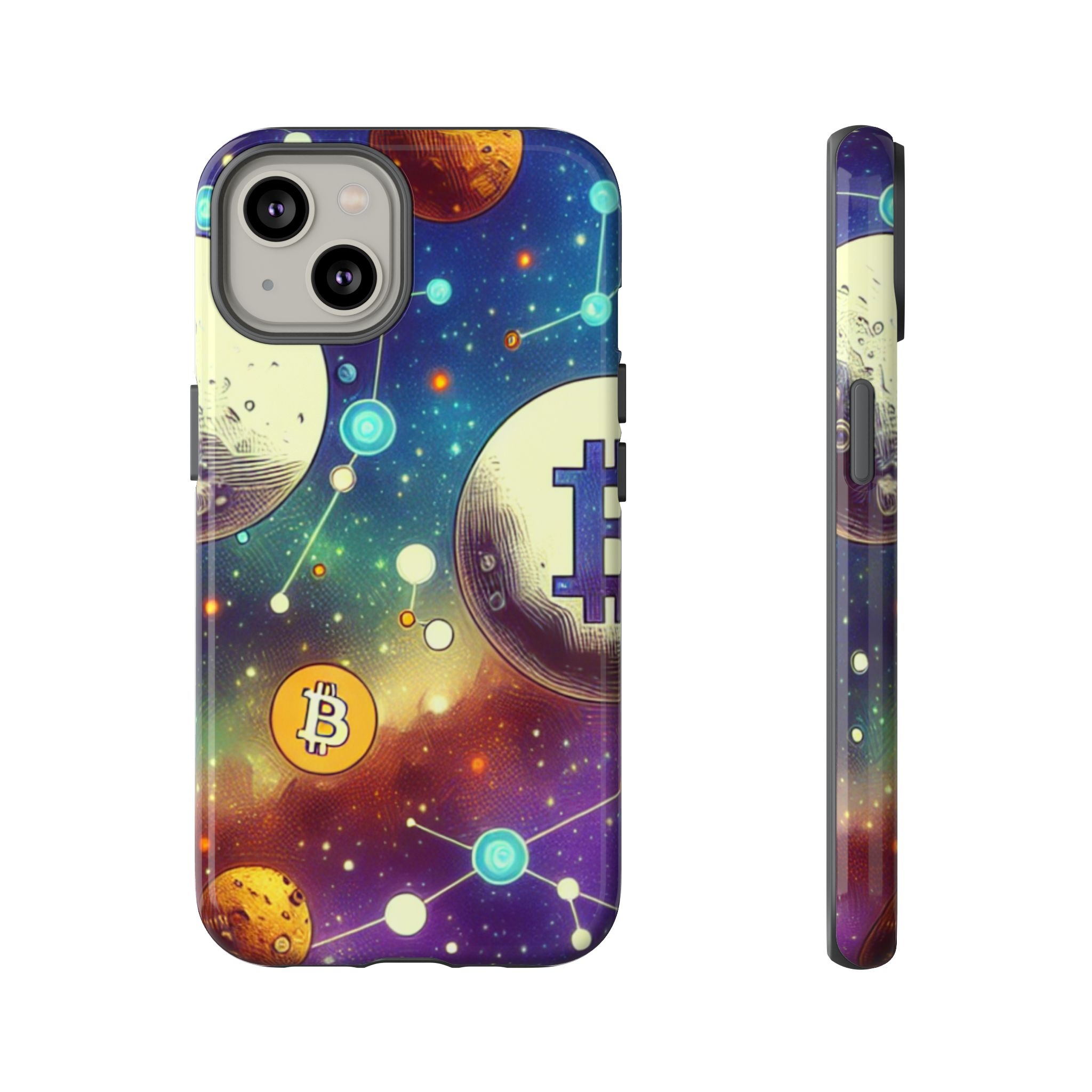 Crypto Universe Trendy Popular Sleek Resistant Tough Phone Case - Image 8