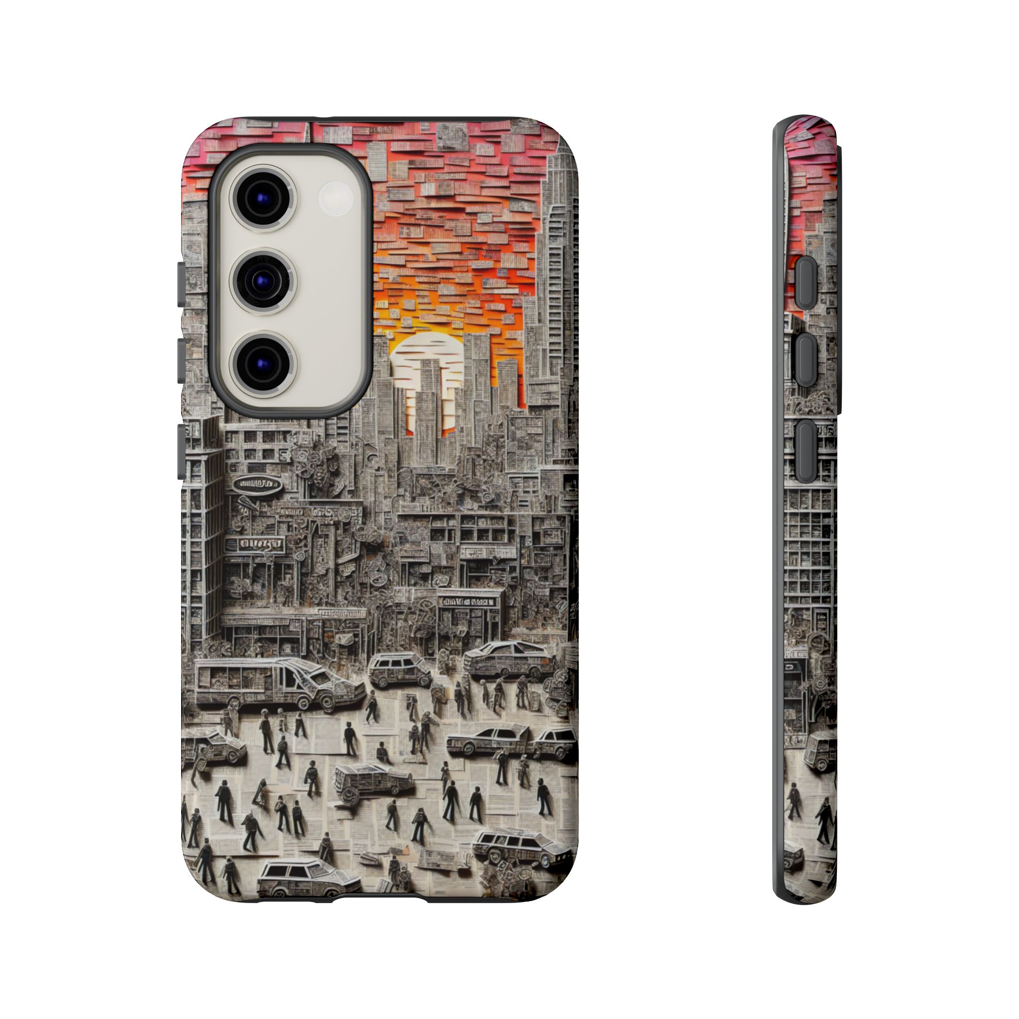Paper Art Scenary Resistant Trendy Tough Phone Case - Image 7