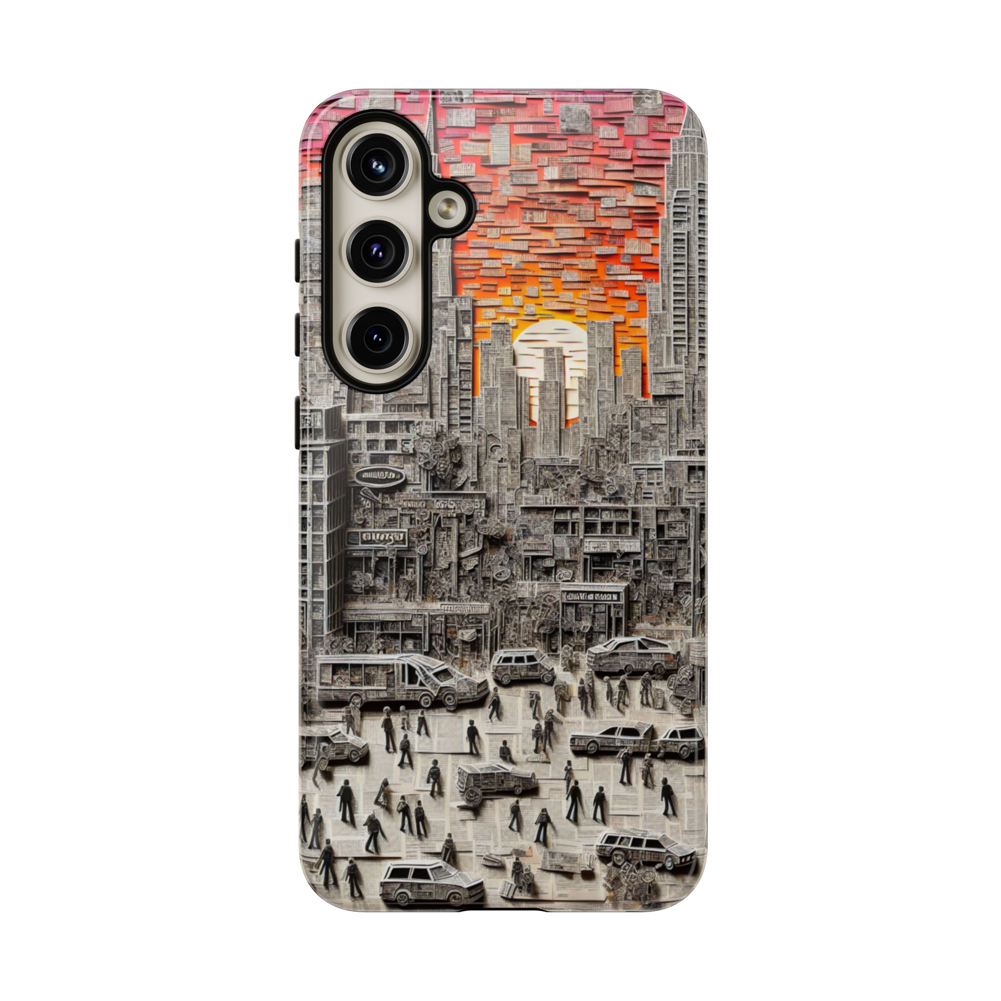 Paper Art Scenary Resistant Trendy Tough Phone Case - Image 9