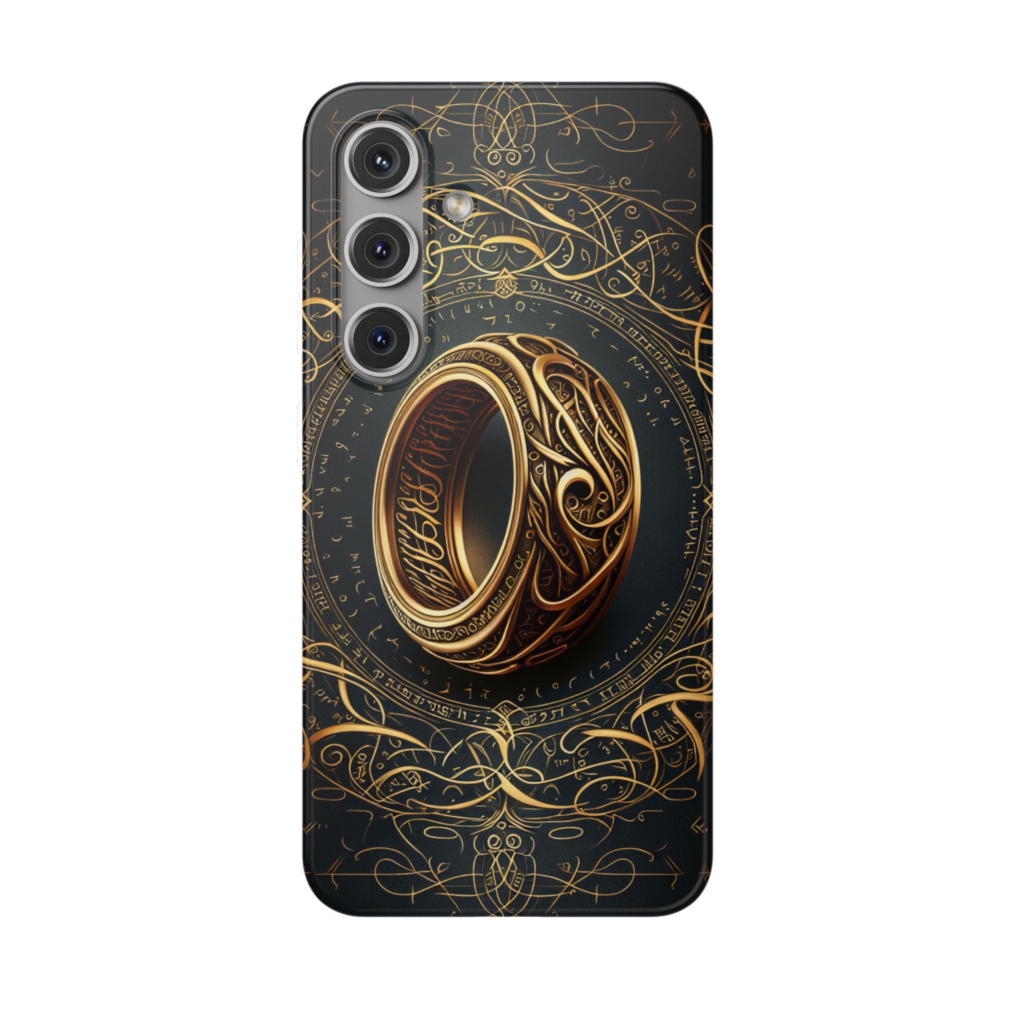 The Golden Ring Trendy Resistant Flexi Phone Back Case - Image 7