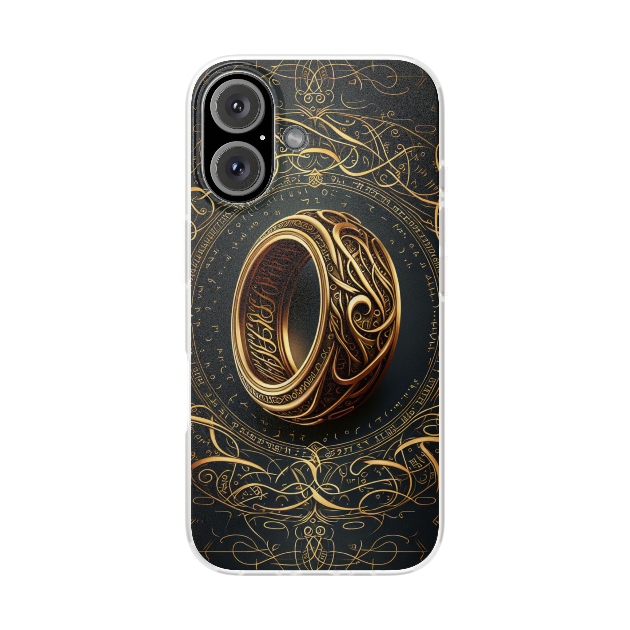The Golden Ring Trendy Resistant Flexi Phone Back Case - Image 2