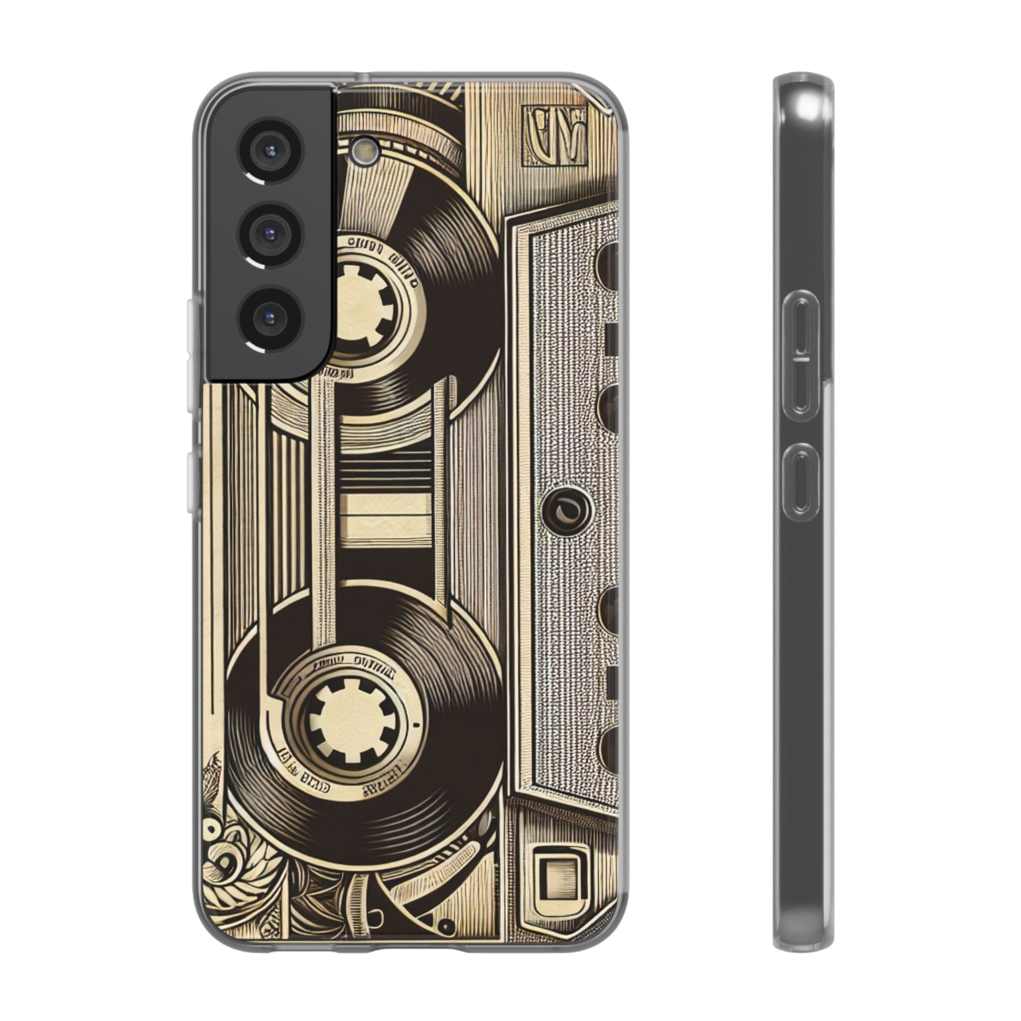 Classic Cassette Printed Trendy Resistant Flexi Case - Image 3