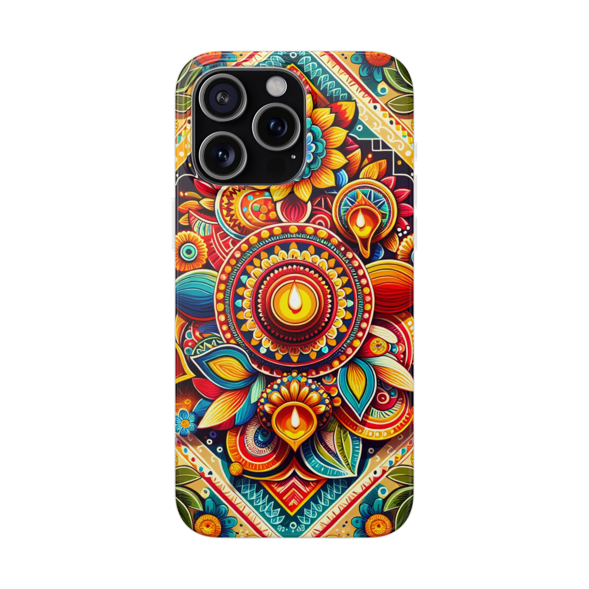 Festival Celebration Trendy Resistant Flexi Phone Back Case - Image 3