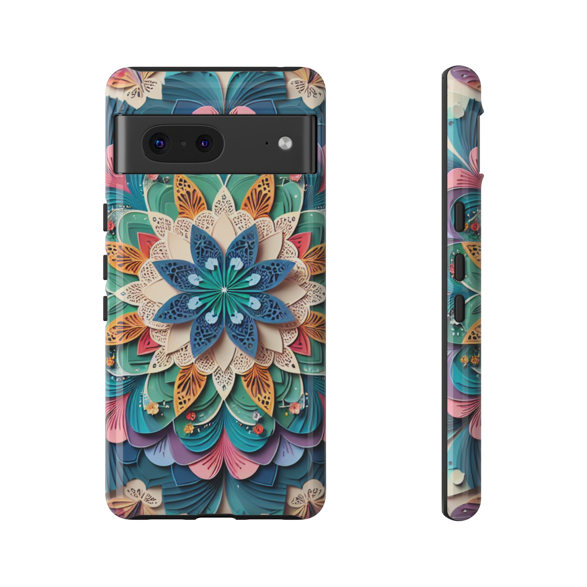 Butterfly Themed Mandala Trendy Tough Case - Image 2