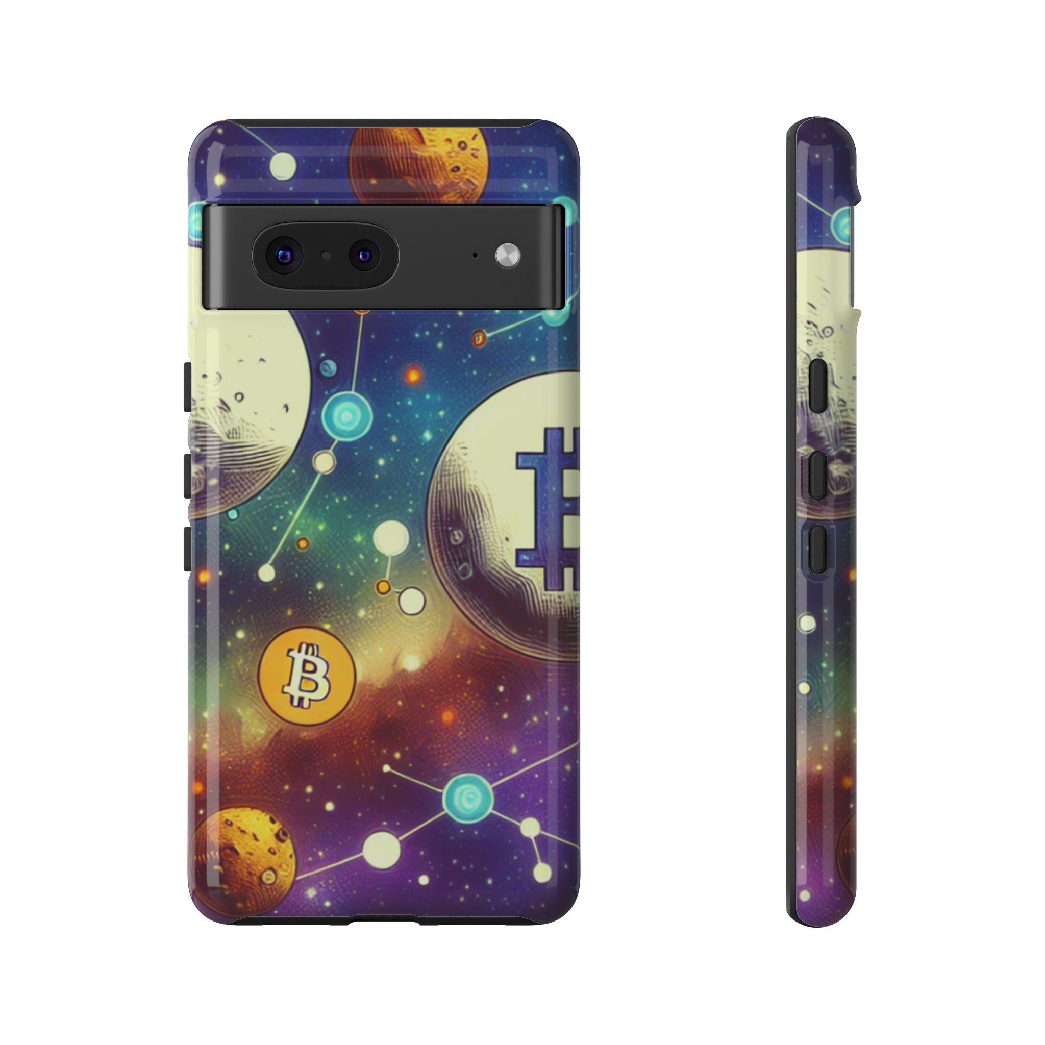 Crypto Universe Trendy Popular Sleek Resistant Tough Phone Case - Image 6