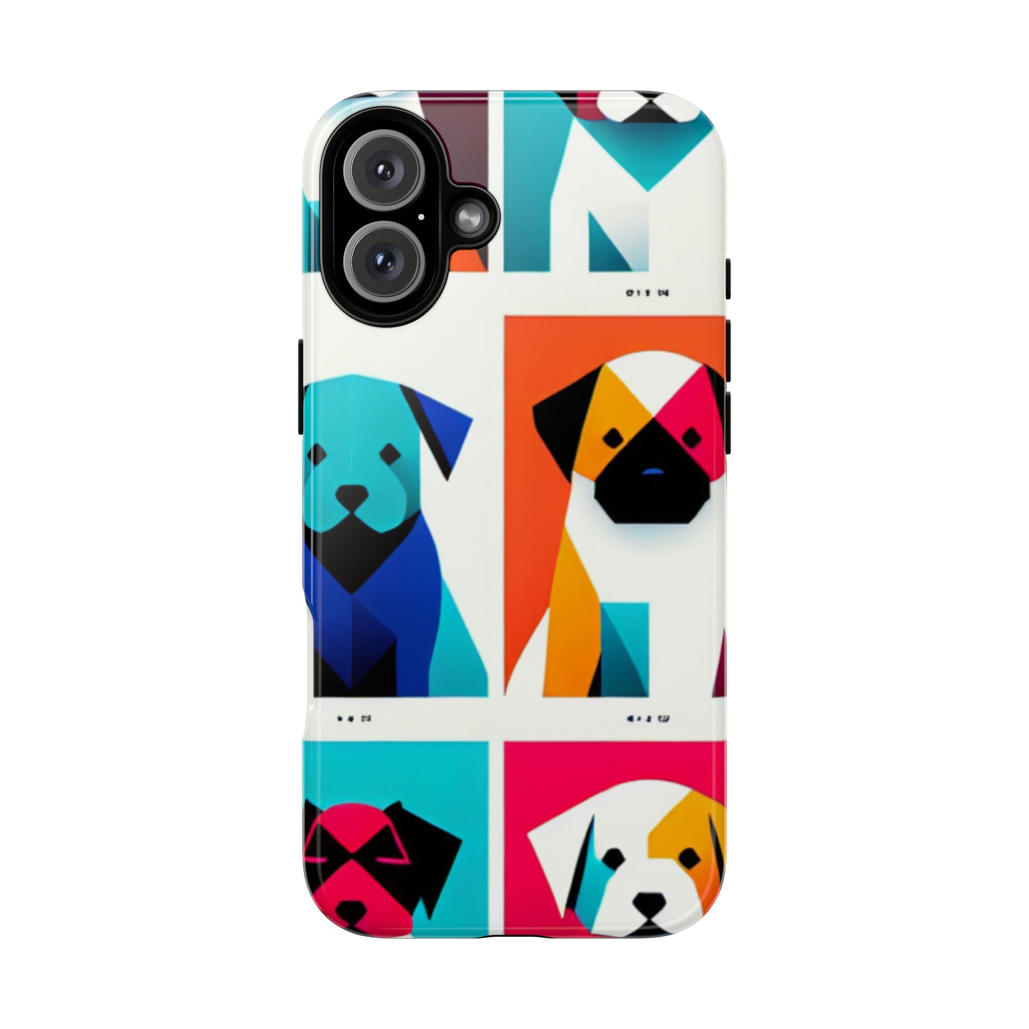 Cute 3D Dogs Trendy Resistant Tough Phone Case - Image 4