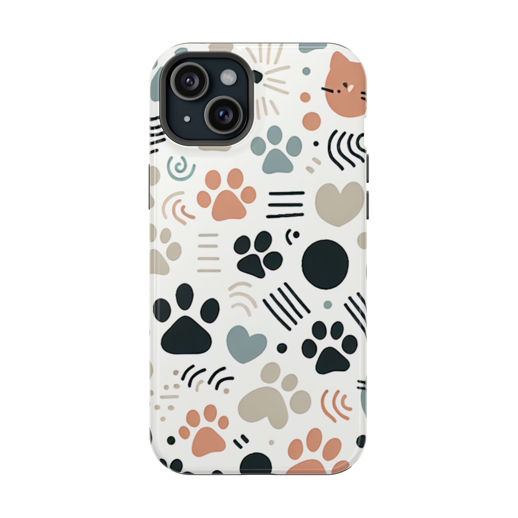 Animal Footprints Fun Impact-Resistant Phone Back Case - Image 6