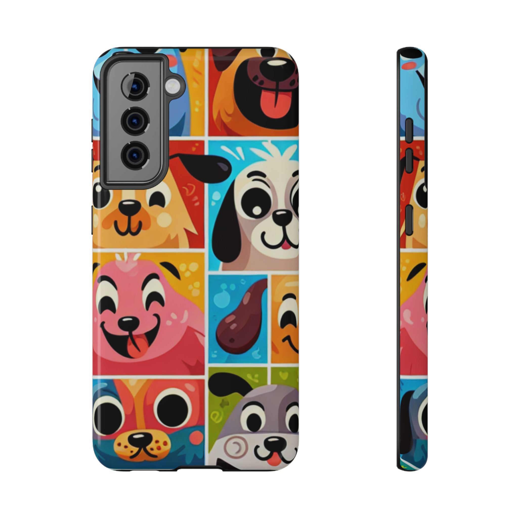 Funny Animal Faces Impact-Resistant Phone Back Case - Image 3