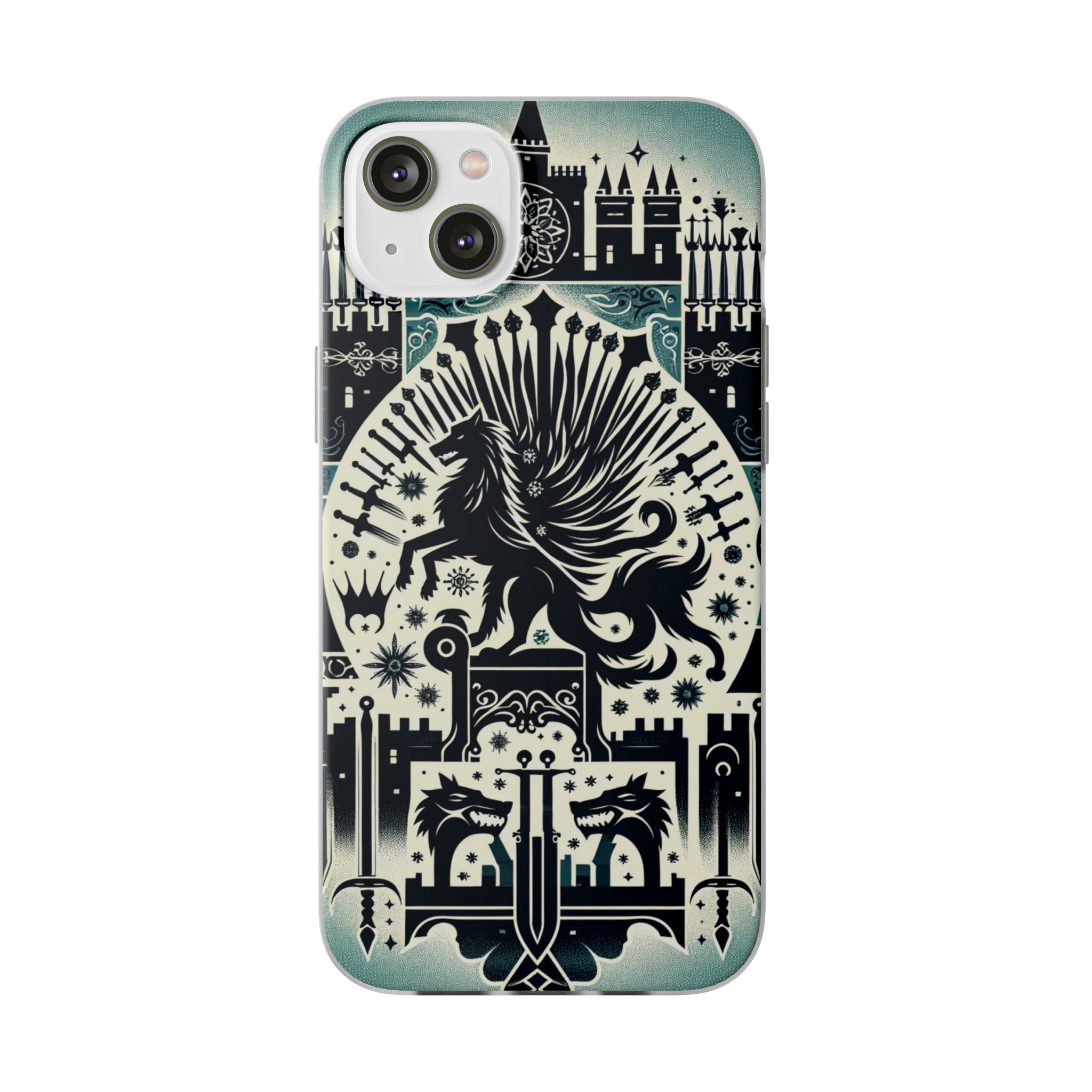 Ancient King Crest Theme Trendy Resistant Flexi Phone Back Case - Image 6