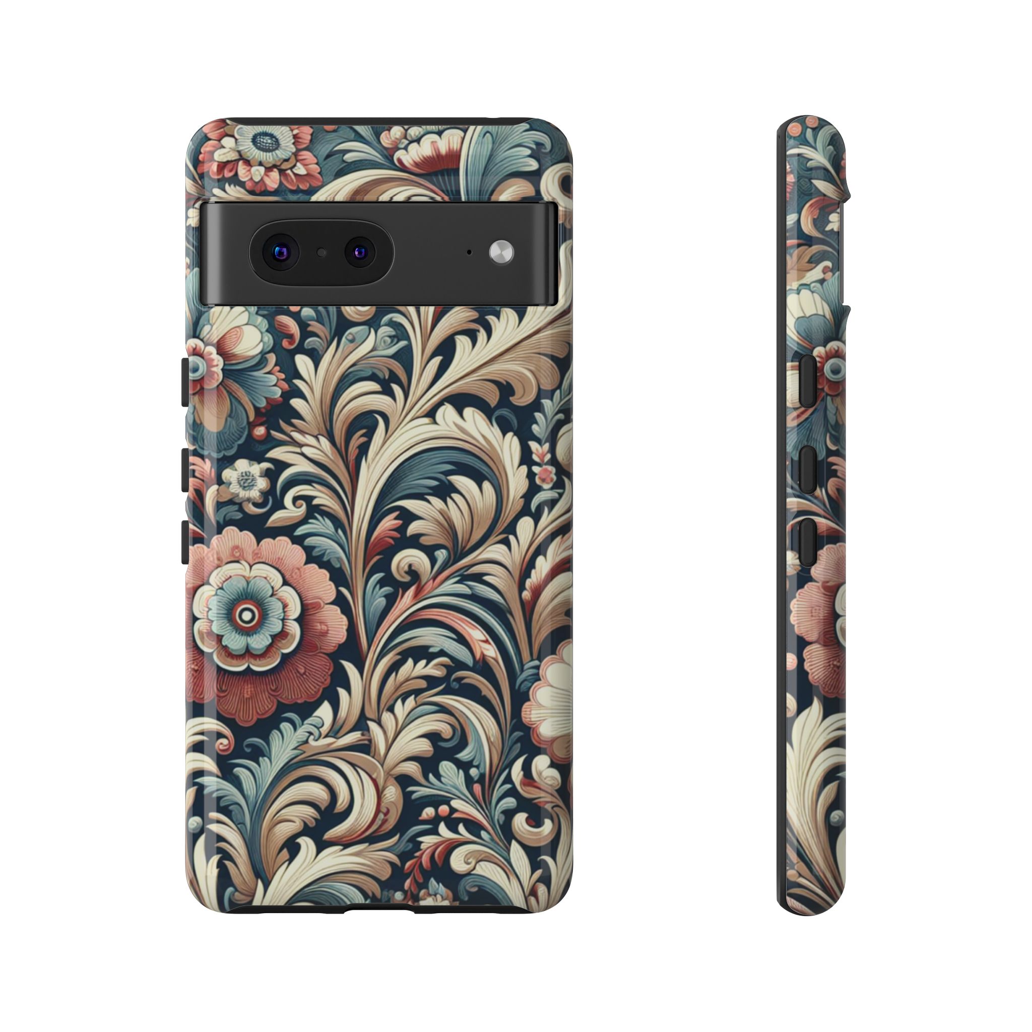 Artistic Floral Resistant Trendy Tough Phone Case - Image 4