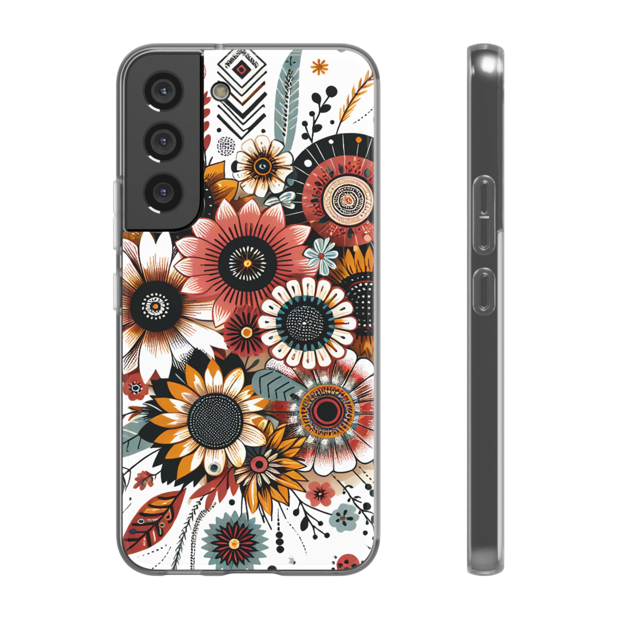 Floral Artistic Bouquet Trendy Resistant Flexi Phone Back Case - Image 5