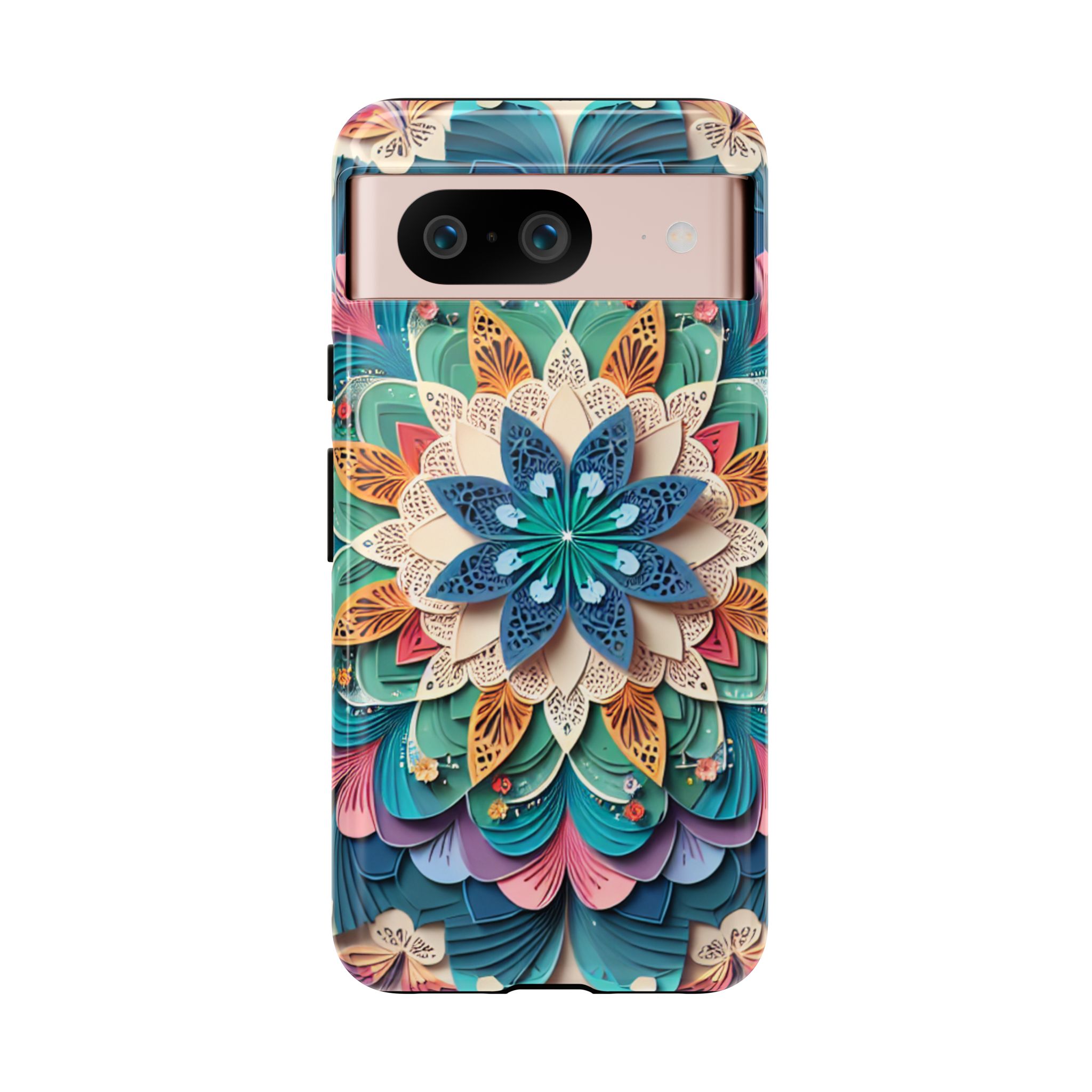 Butterfly Themed Mandala Trendy Tough Case - Image 8
