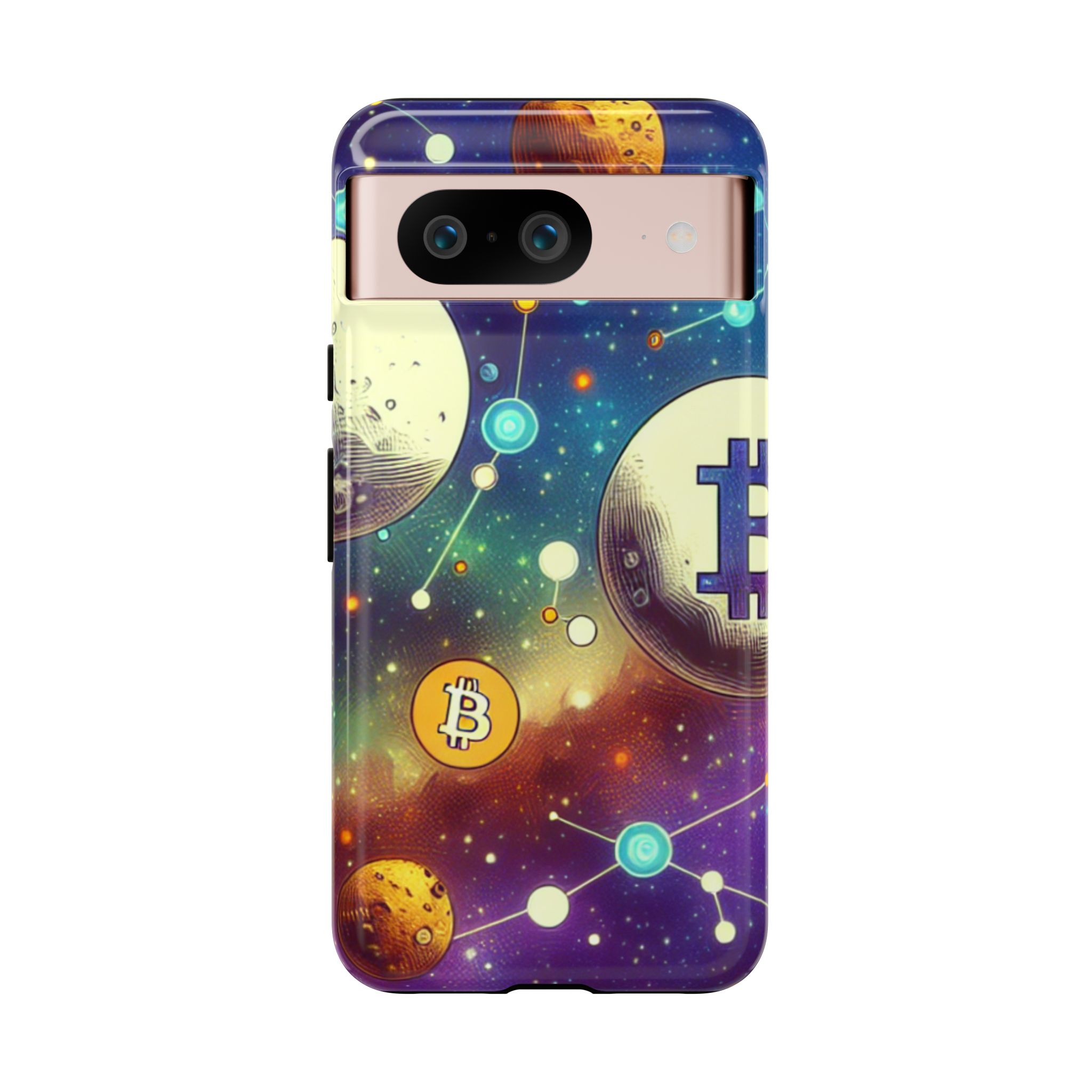 Crypto Universe Trendy Popular Sleek Resistant Tough Phone Case - Image 3