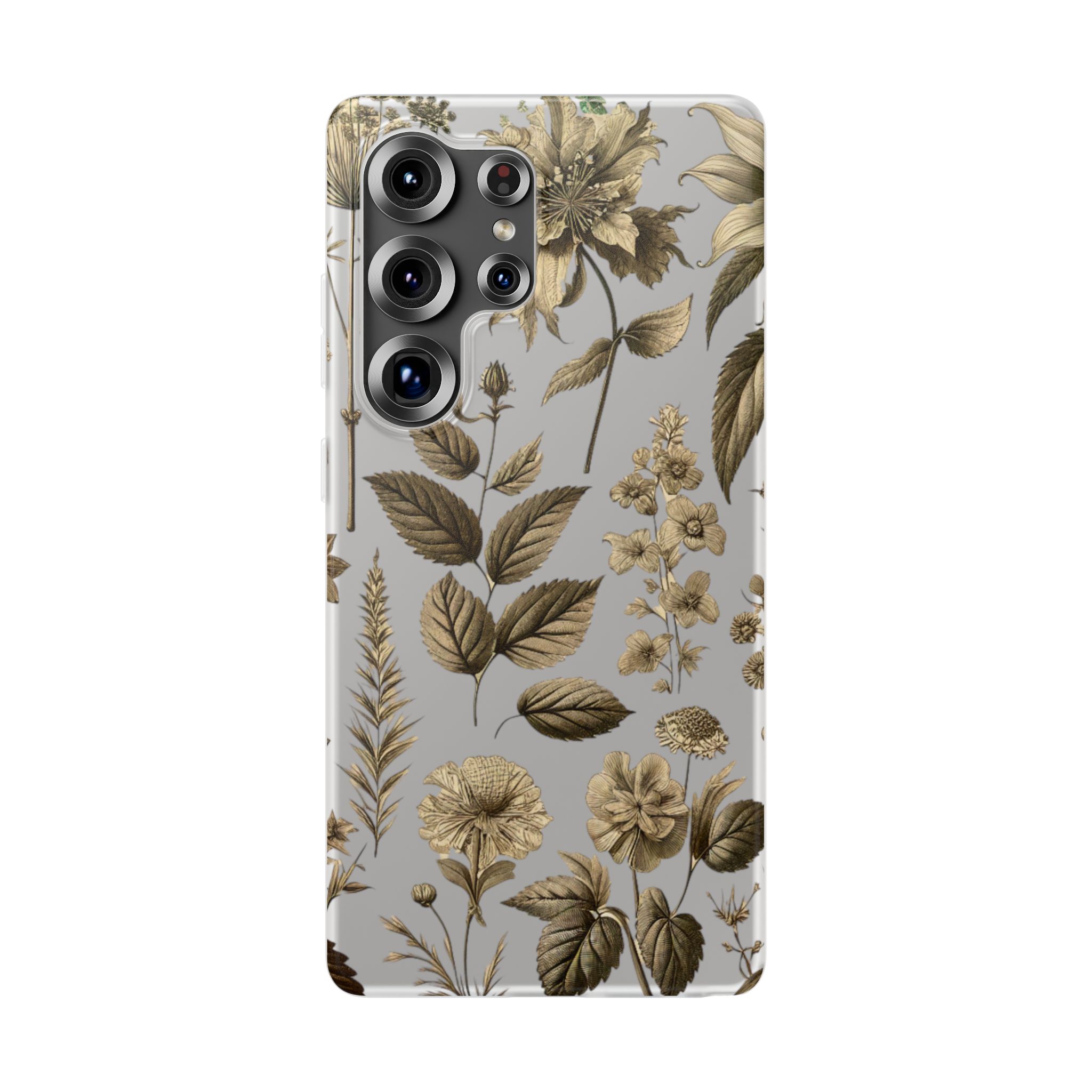 Leaf & Floral Trendy Resistant Flexi Phone Back Case - Image 4