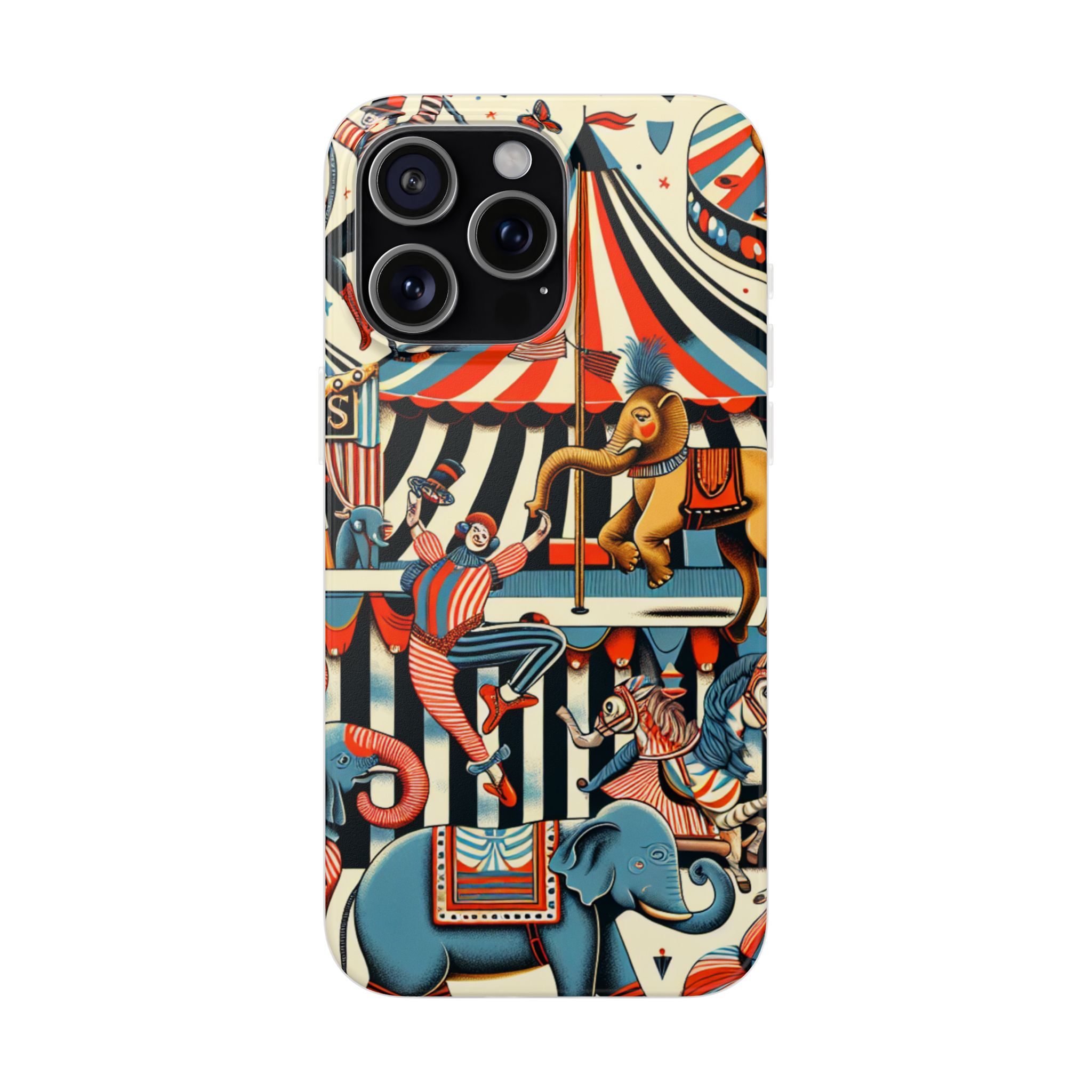 Circus Adventure Trendy Resistant Flexi Phone Back Case - Image 3