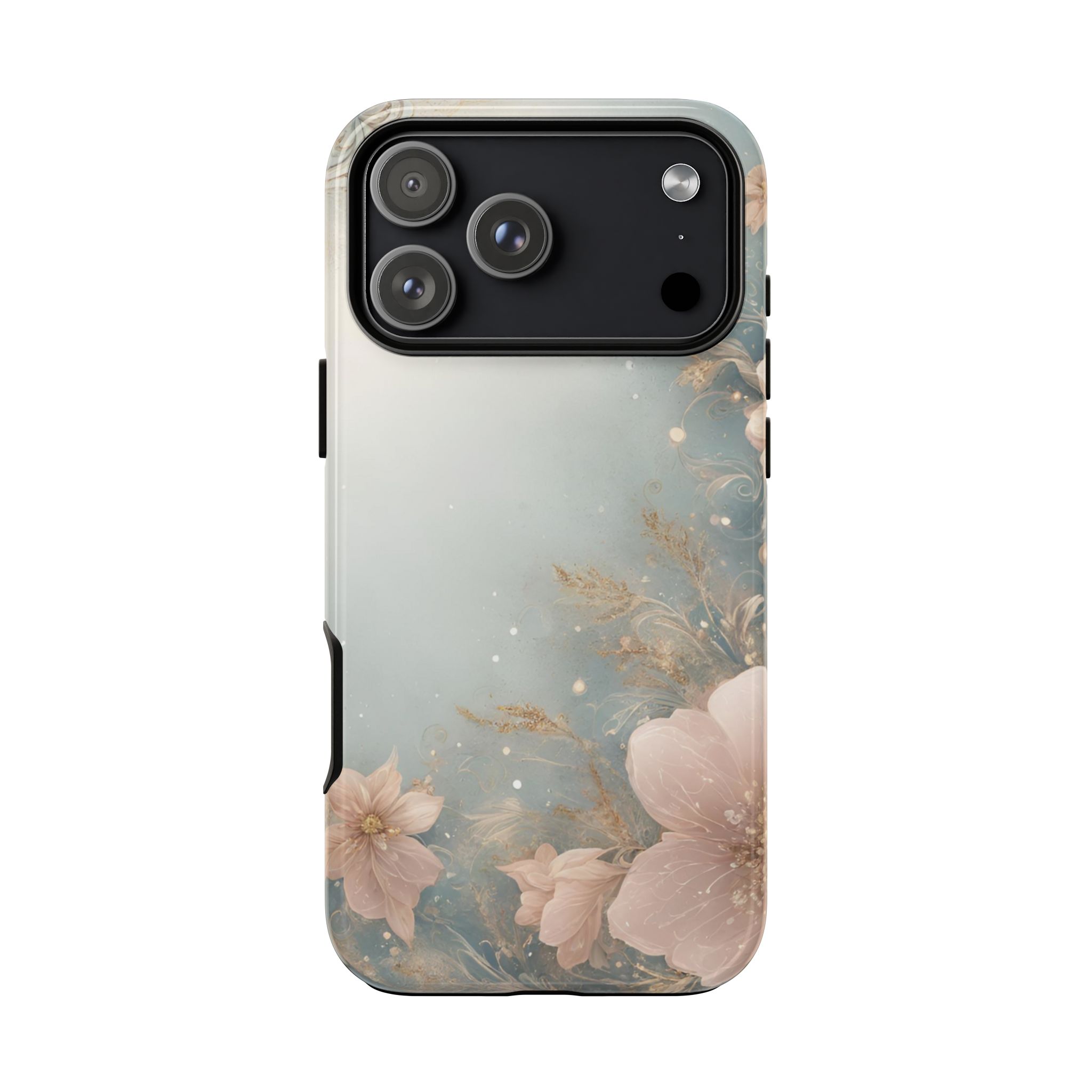 Floral Sparkling Resistant Trendy Tough Phone Case
