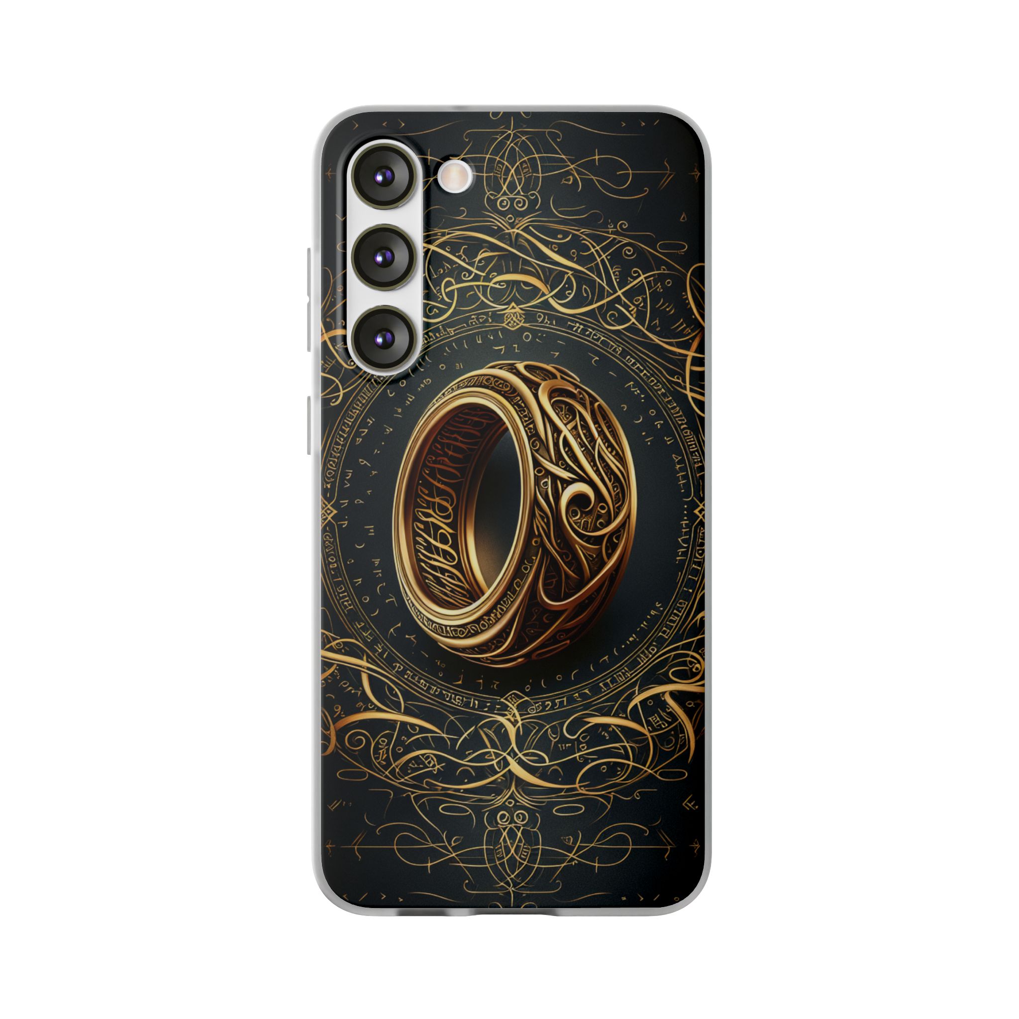 The Golden Ring Trendy Resistant Flexi Phone Back Case - Image 3