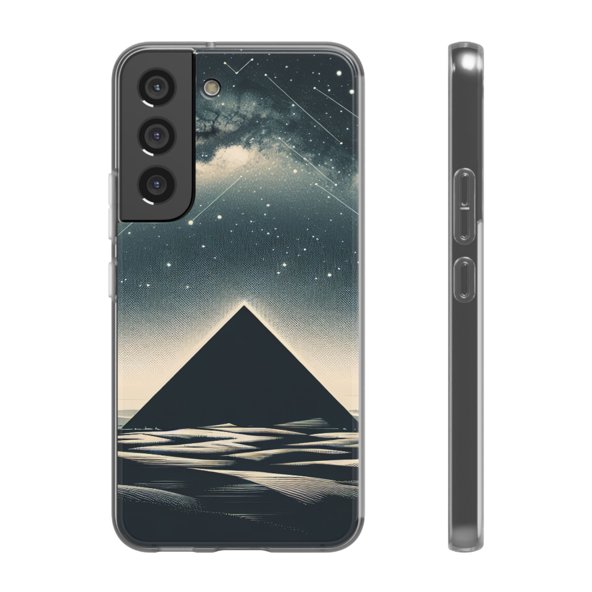 Pyramid In Night Sky Trendy Resistant Flexi Phone Back Case - Image 5