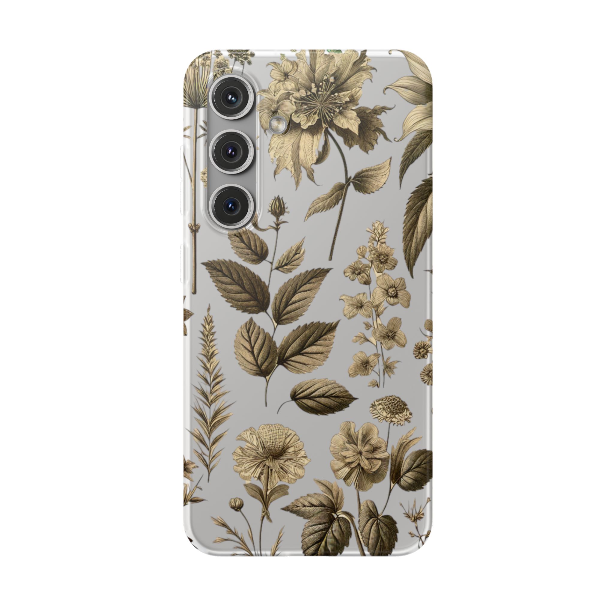 Leaf & Floral Trendy Resistant Flexi Phone Back Case - Image 7