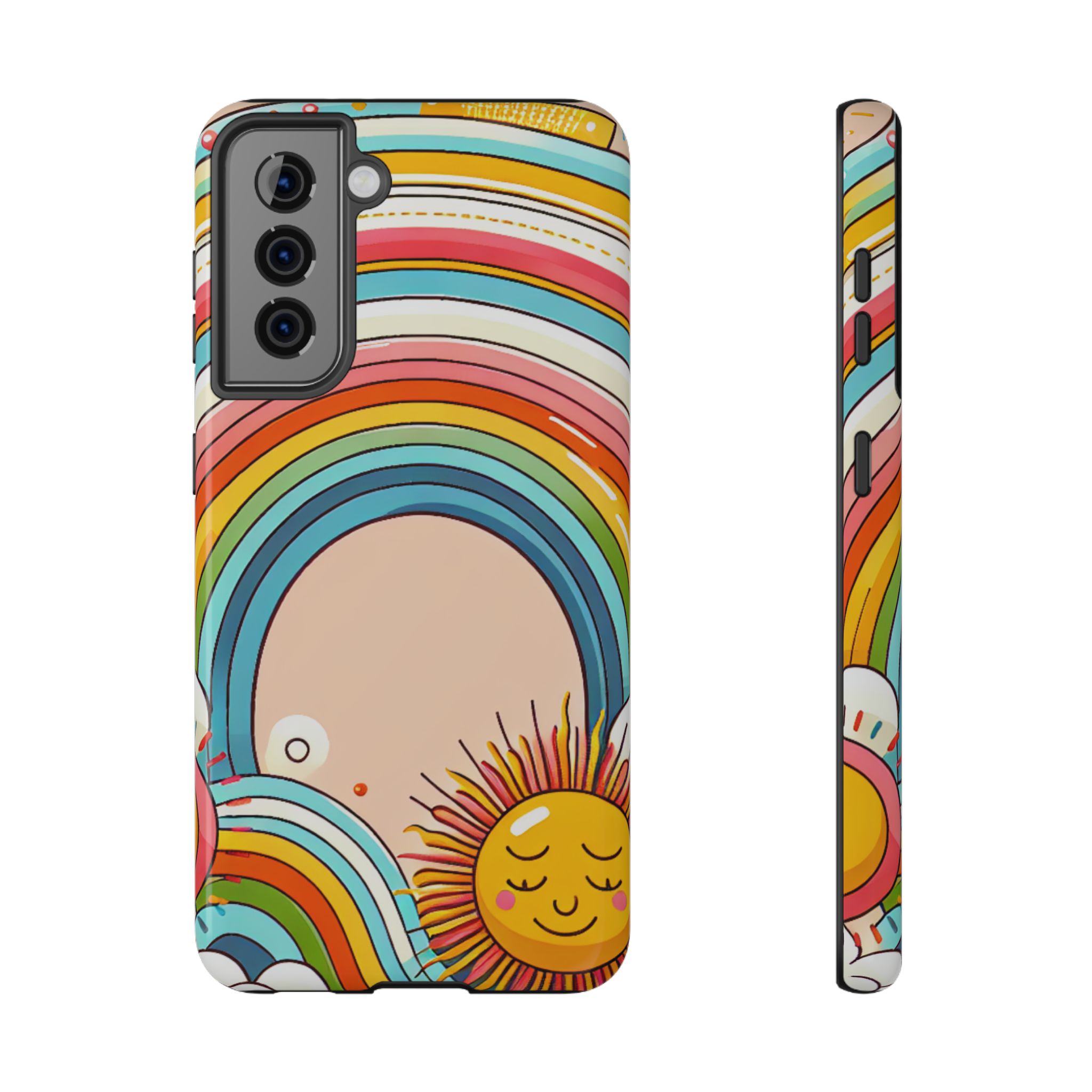 Rainbow Sunshine Impact-Resistant Phone Back Case - Image 3