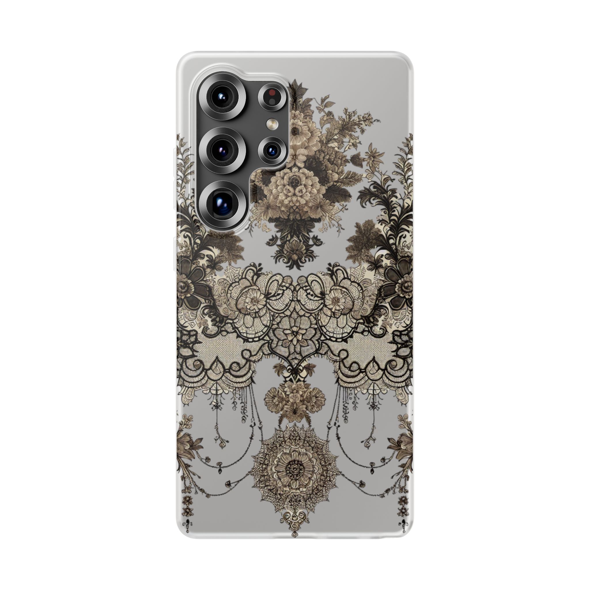 Floral Ornament Trendy Resistant Flexi Phone Back Case - Image 4