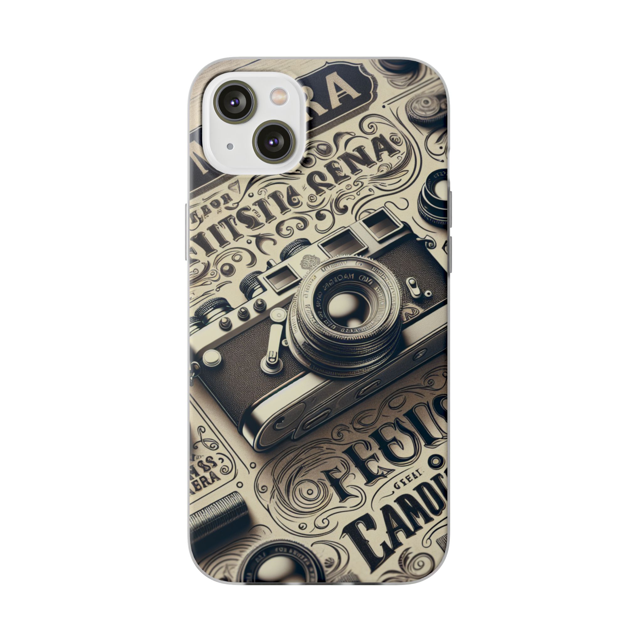 Classic Camera Trendy Resistant Flexi Phone Back Case - Image 6
