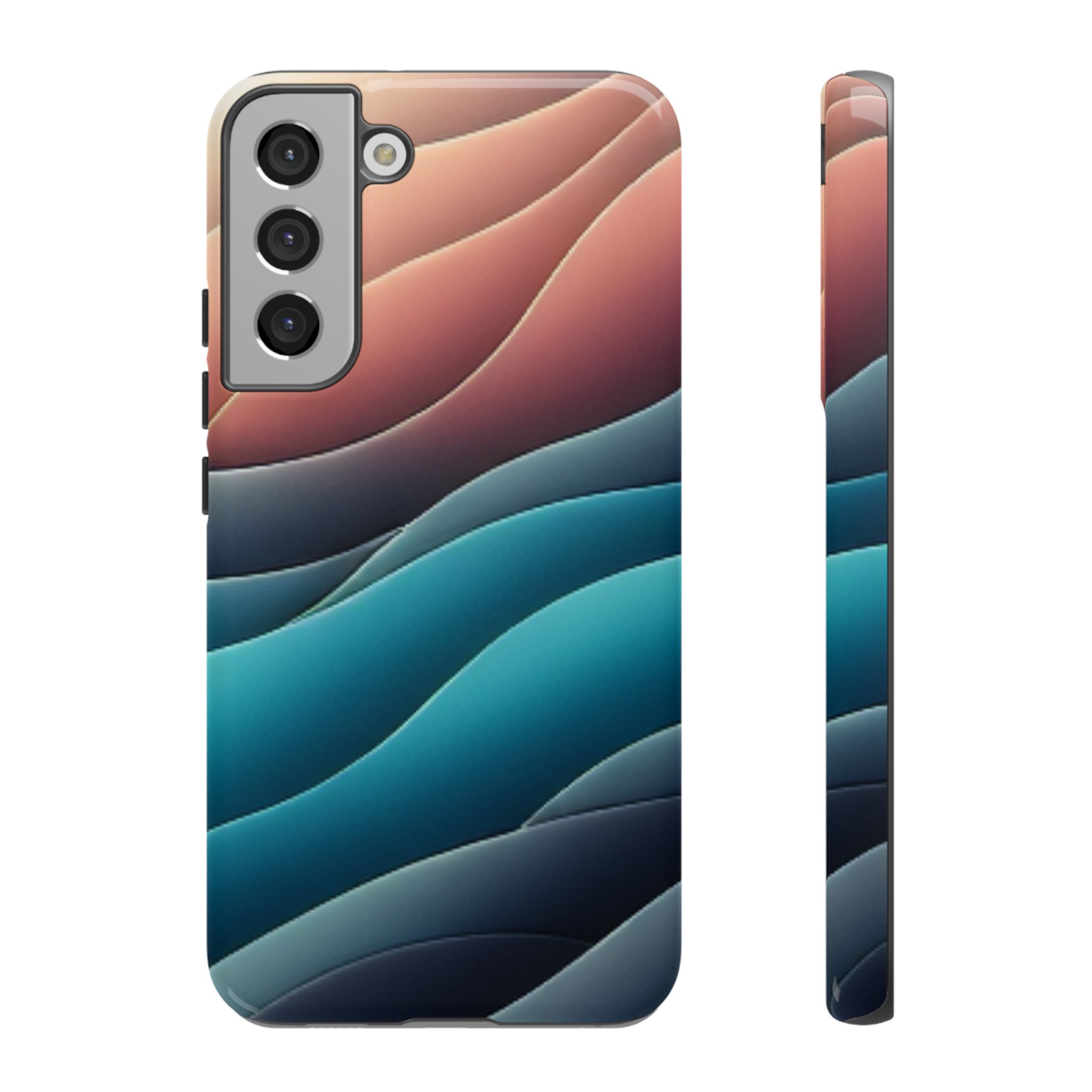 Color Layers Resistant Trendy Tough Phone Case - Image 5