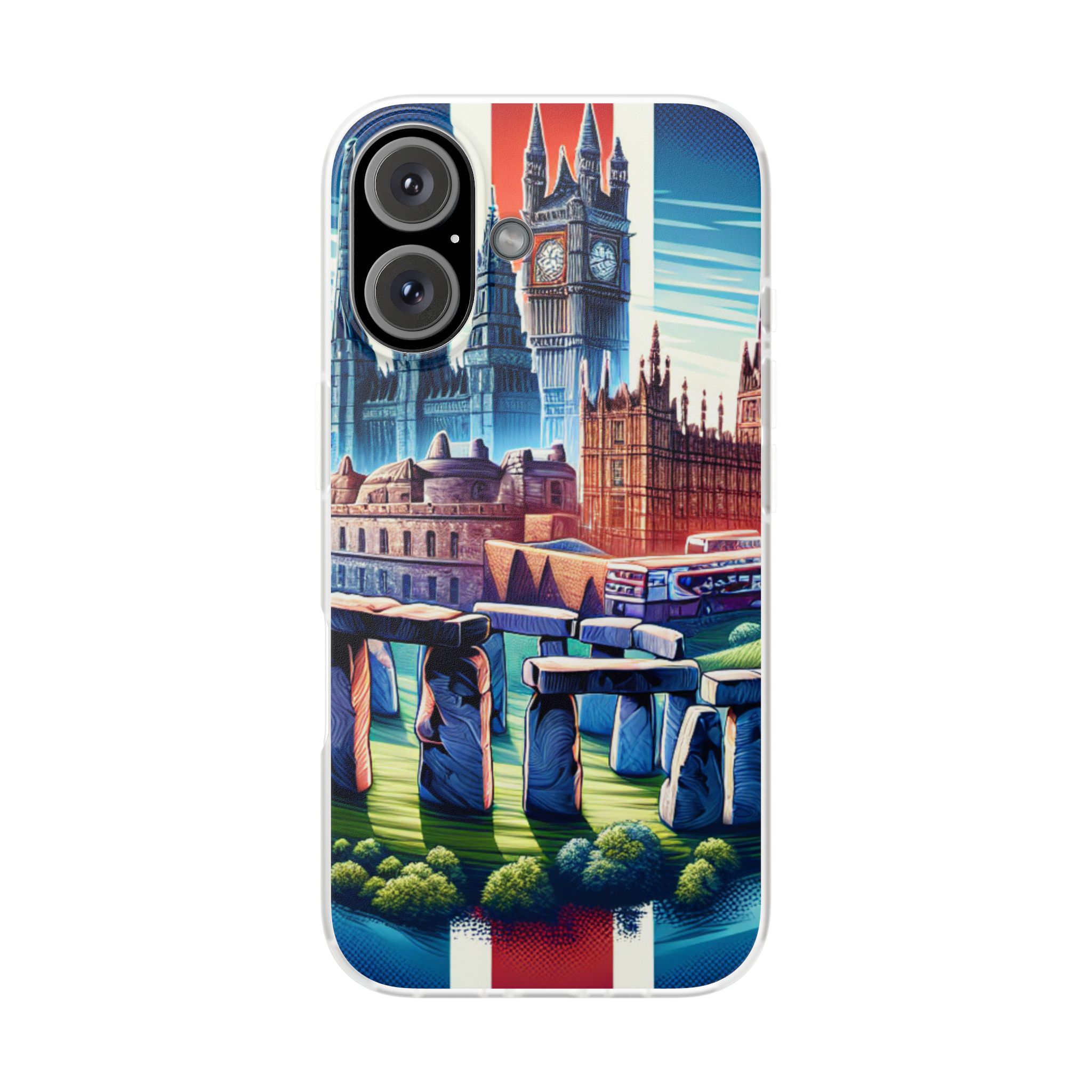 UK Art & Culture Printed Trendy Resistant Flexi Case