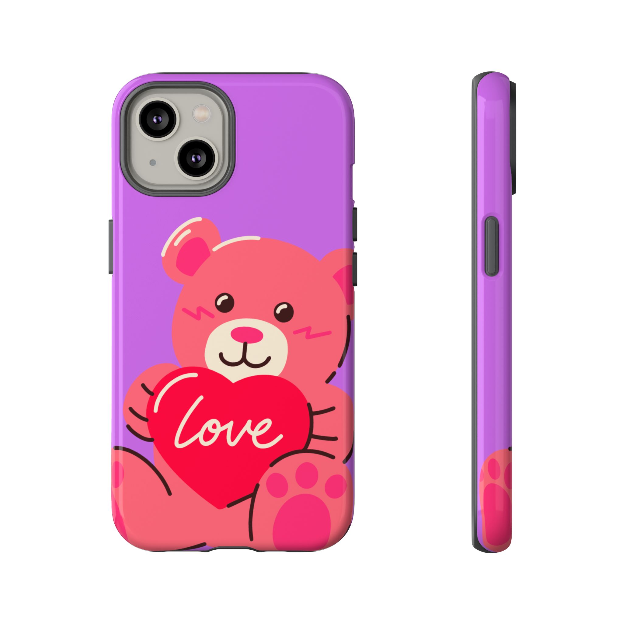 Teddy Love Forever Resistant Trendy Tough Phone Case - Image 7