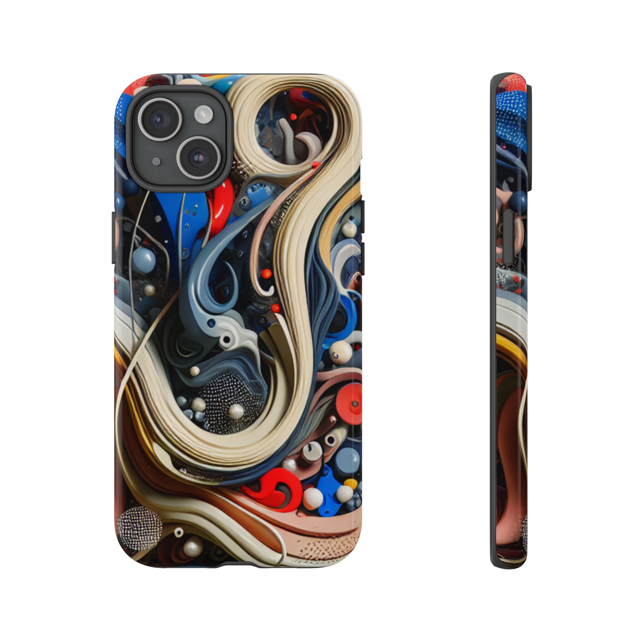 Colors Abstract Fun Trendy Slim Resistant Tough Phone Case - Image 9
