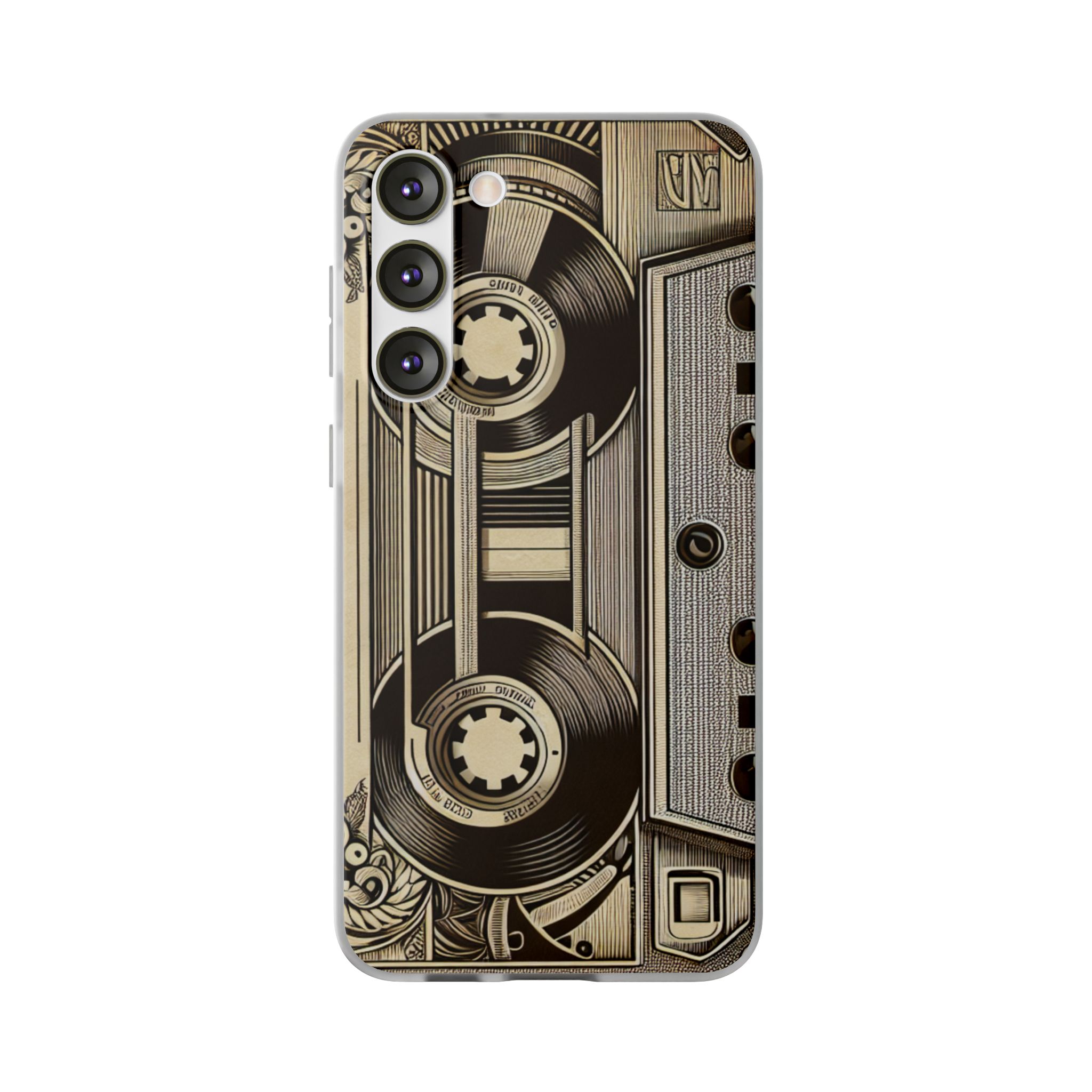 Classic Cassette Printed Trendy Resistant Flexi Case - Image 5