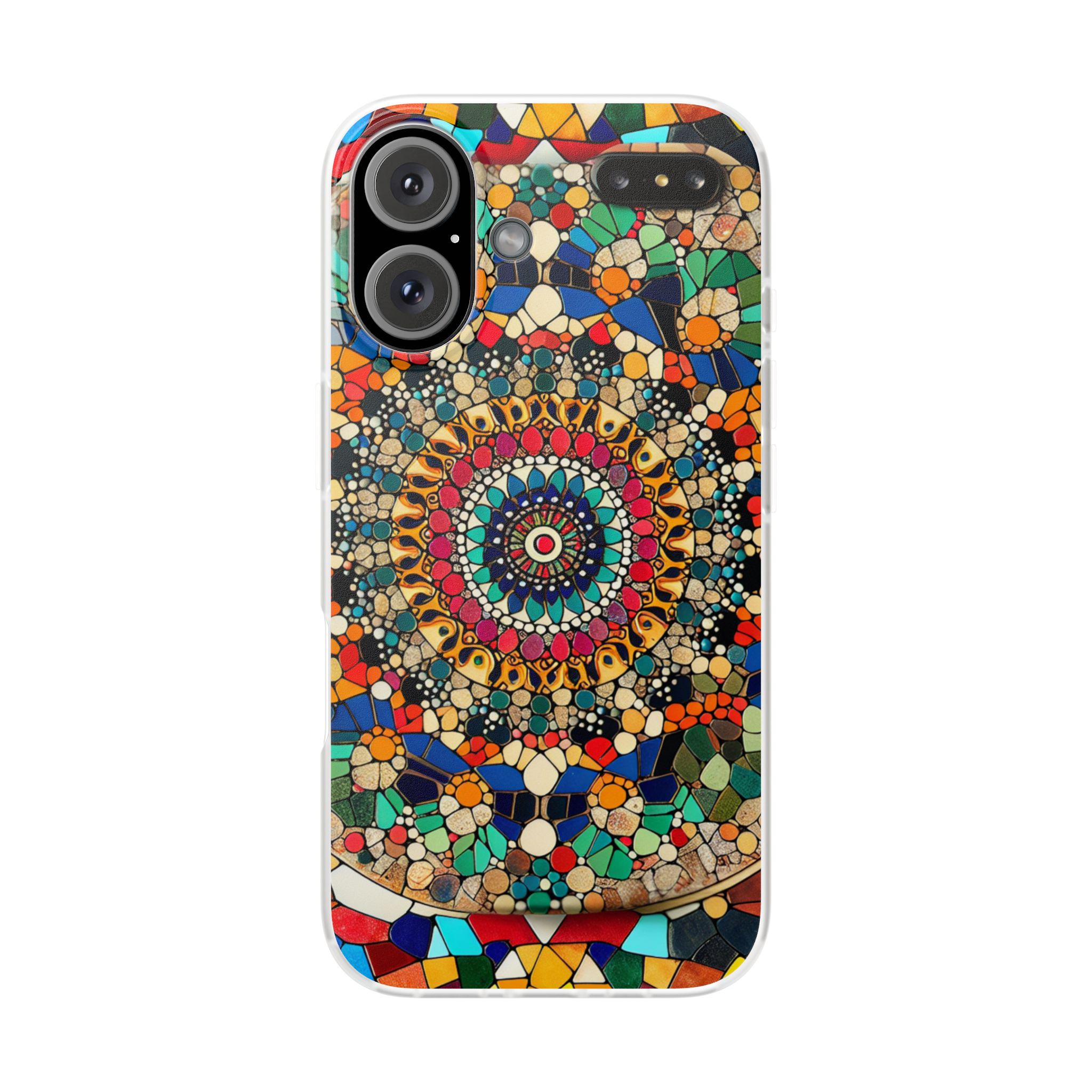 Mosaic Mandala Trendy Resistant Flexi Phone Back Case