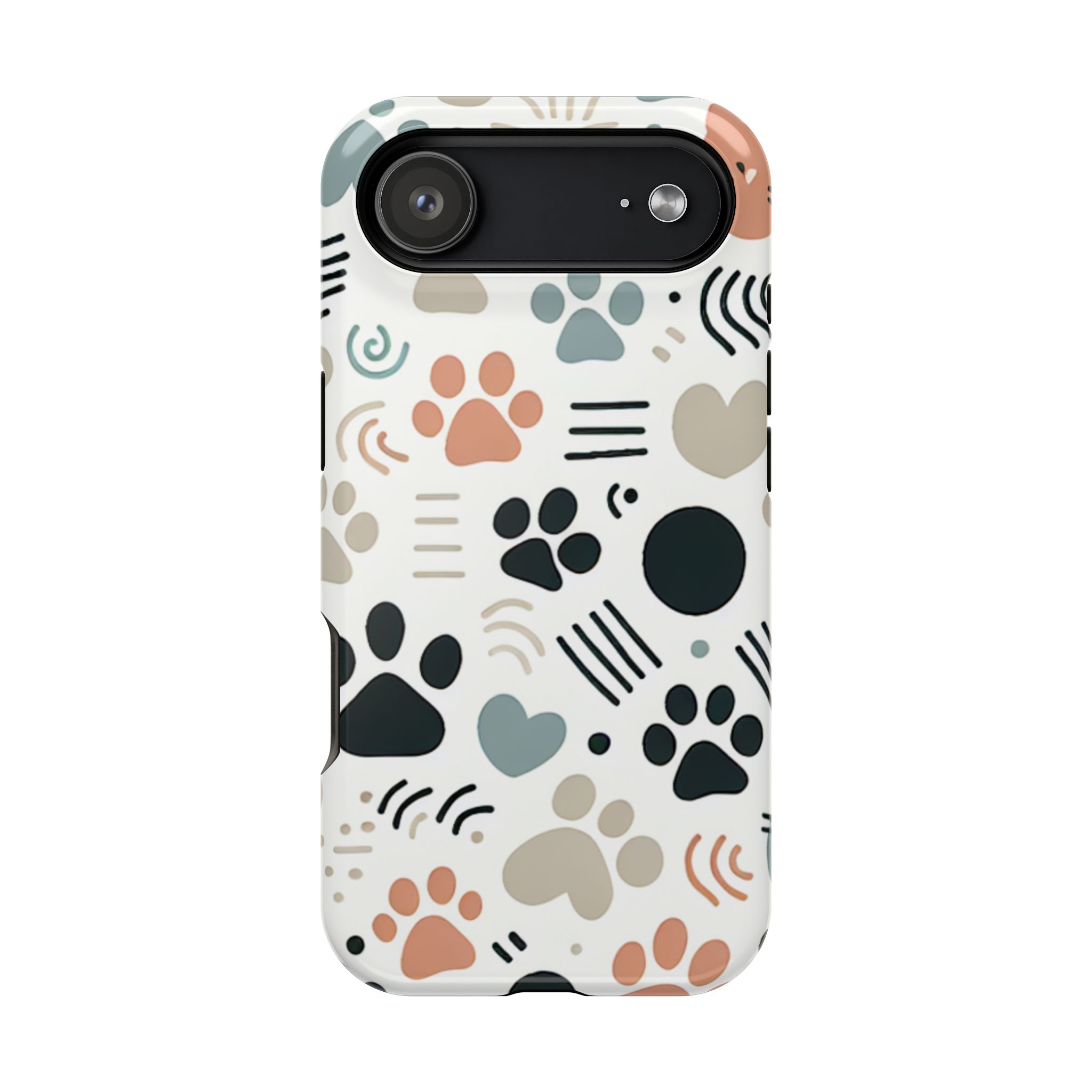 Animal Footprints Fun Impact-Resistant Phone Back Case - Image 4