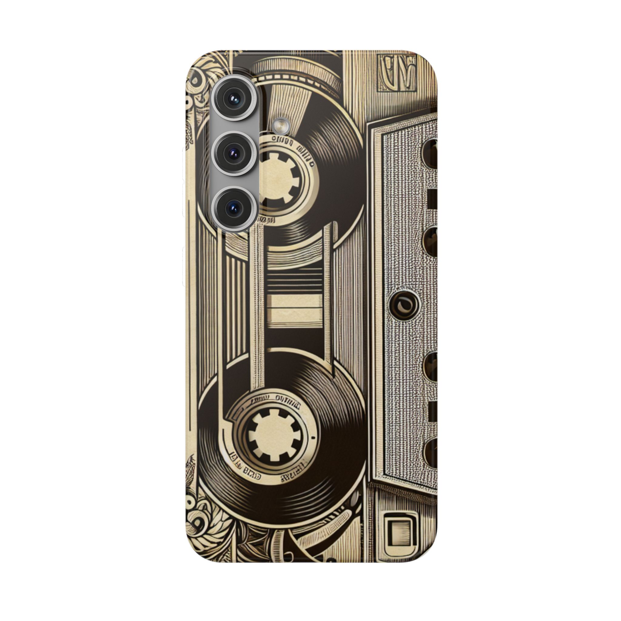 Classic Cassette Printed Trendy Resistant Flexi Case - Image 7