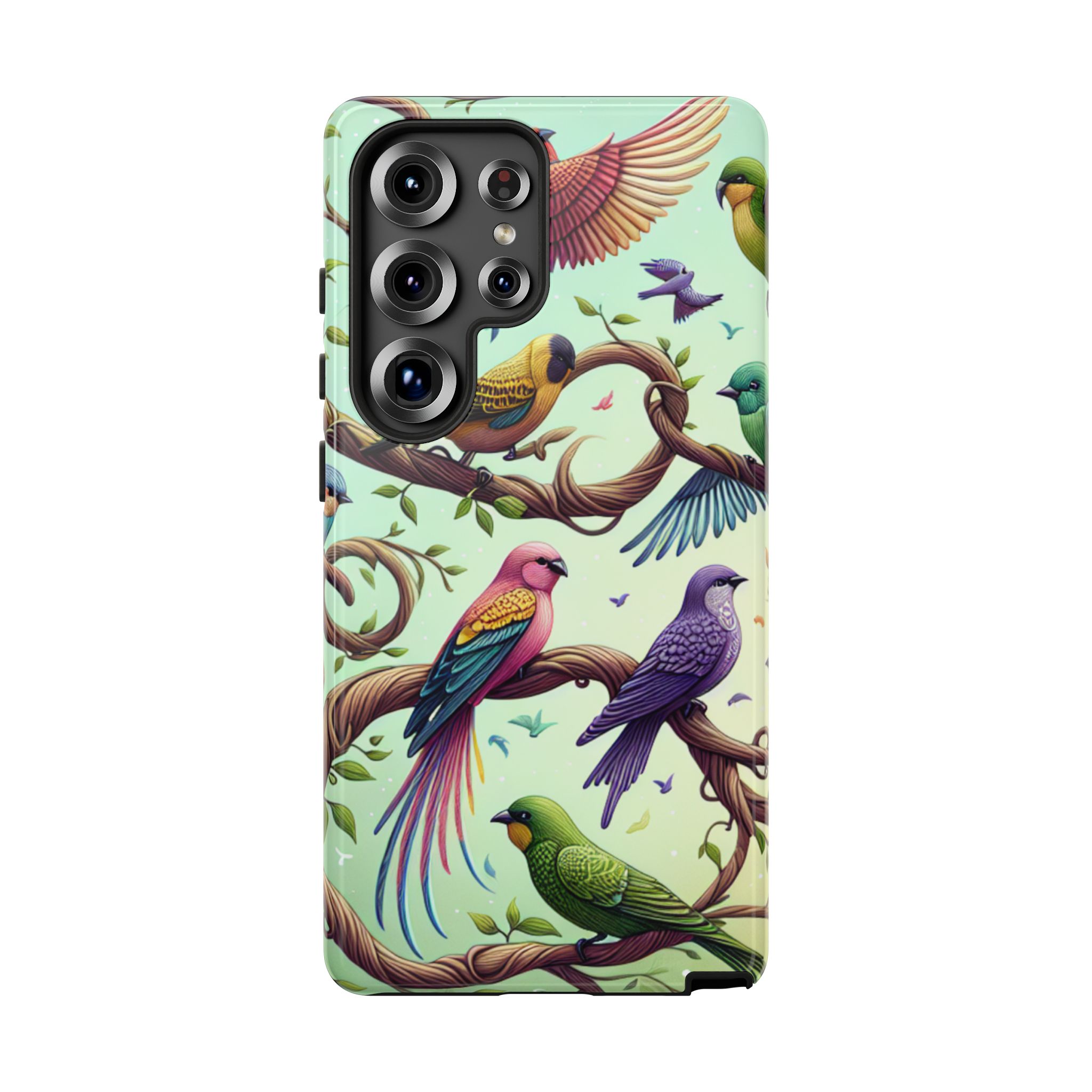 Birds On Branches Resistant Trendy Tough Phone Case - Image 11