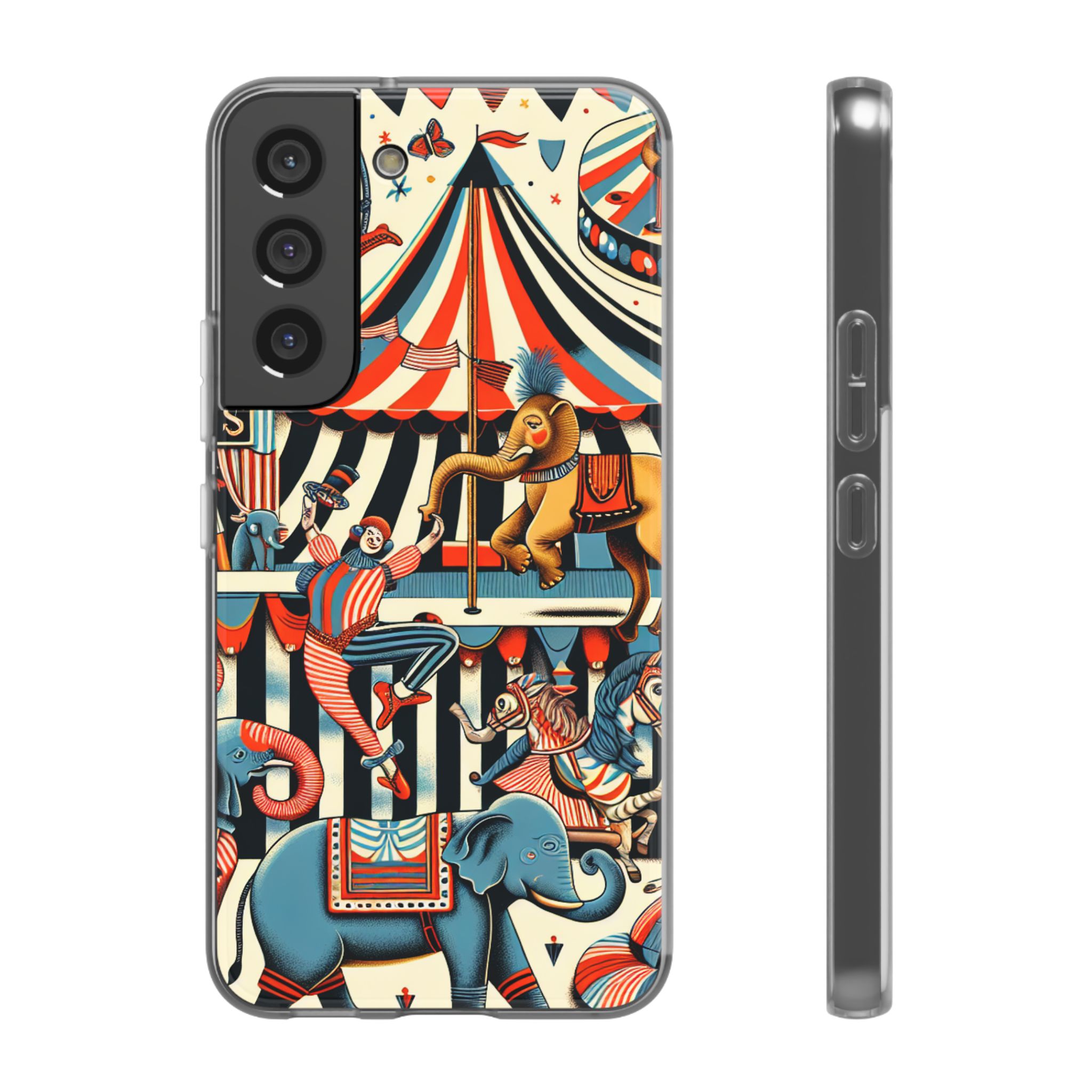 Circus Adventure Trendy Resistant Flexi Phone Back Case - Image 5