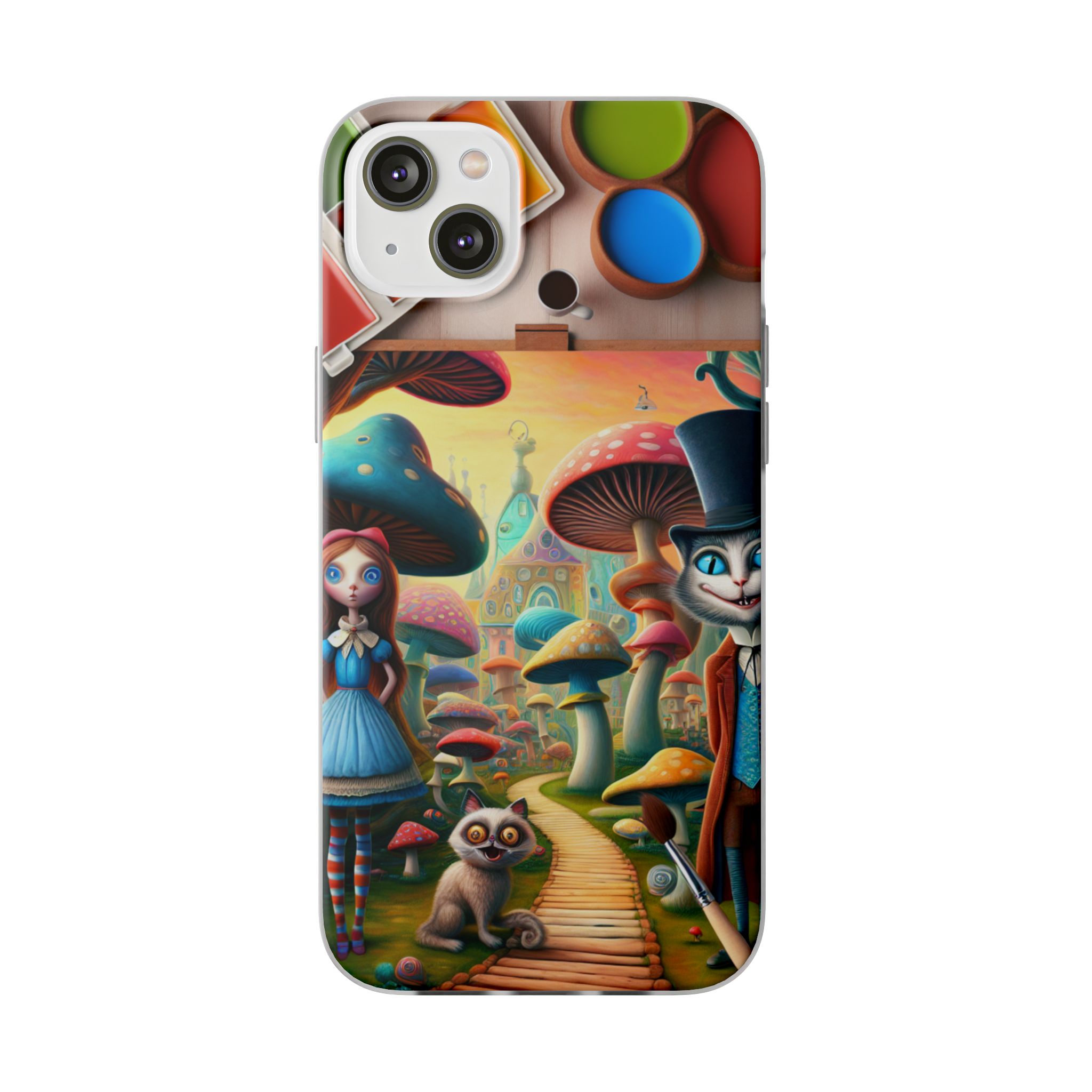Mushroom Magical World Trendy Resistant Flexi Phone Back Case - Image 6