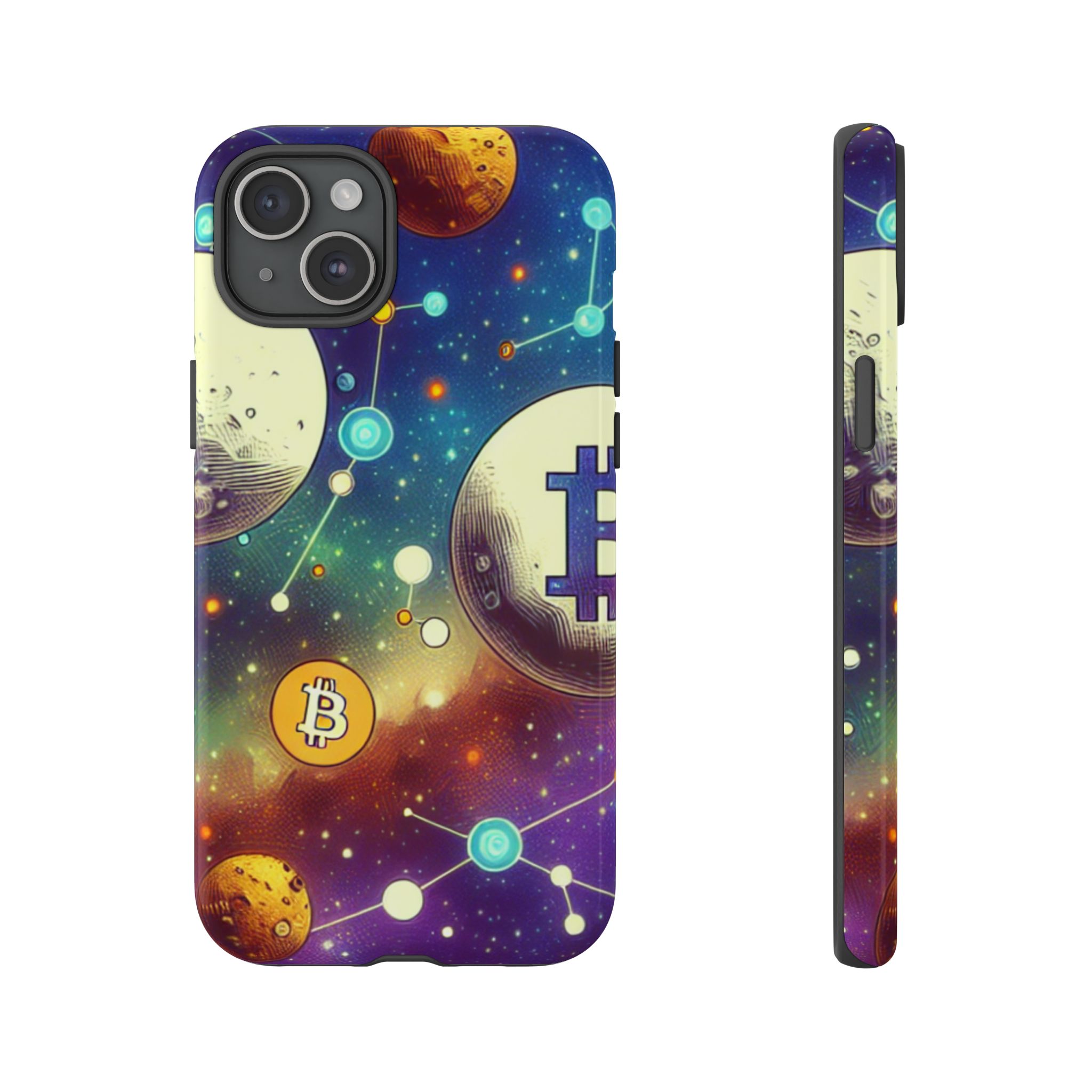 Crypto Universe Trendy Popular Sleek Resistant Tough Phone Case - Image 10