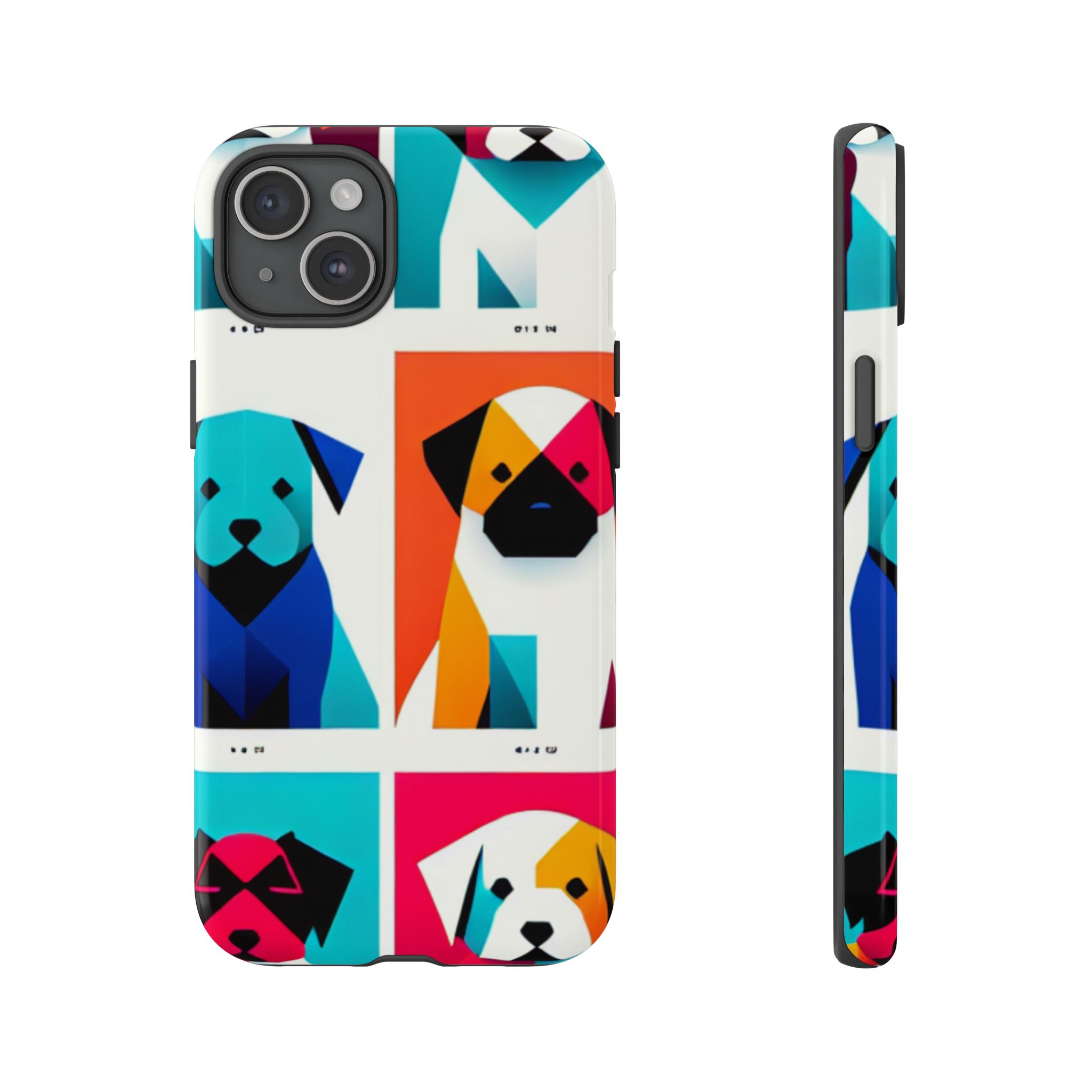 Cute 3D Dogs Trendy Resistant Tough Phone Case - Image 9