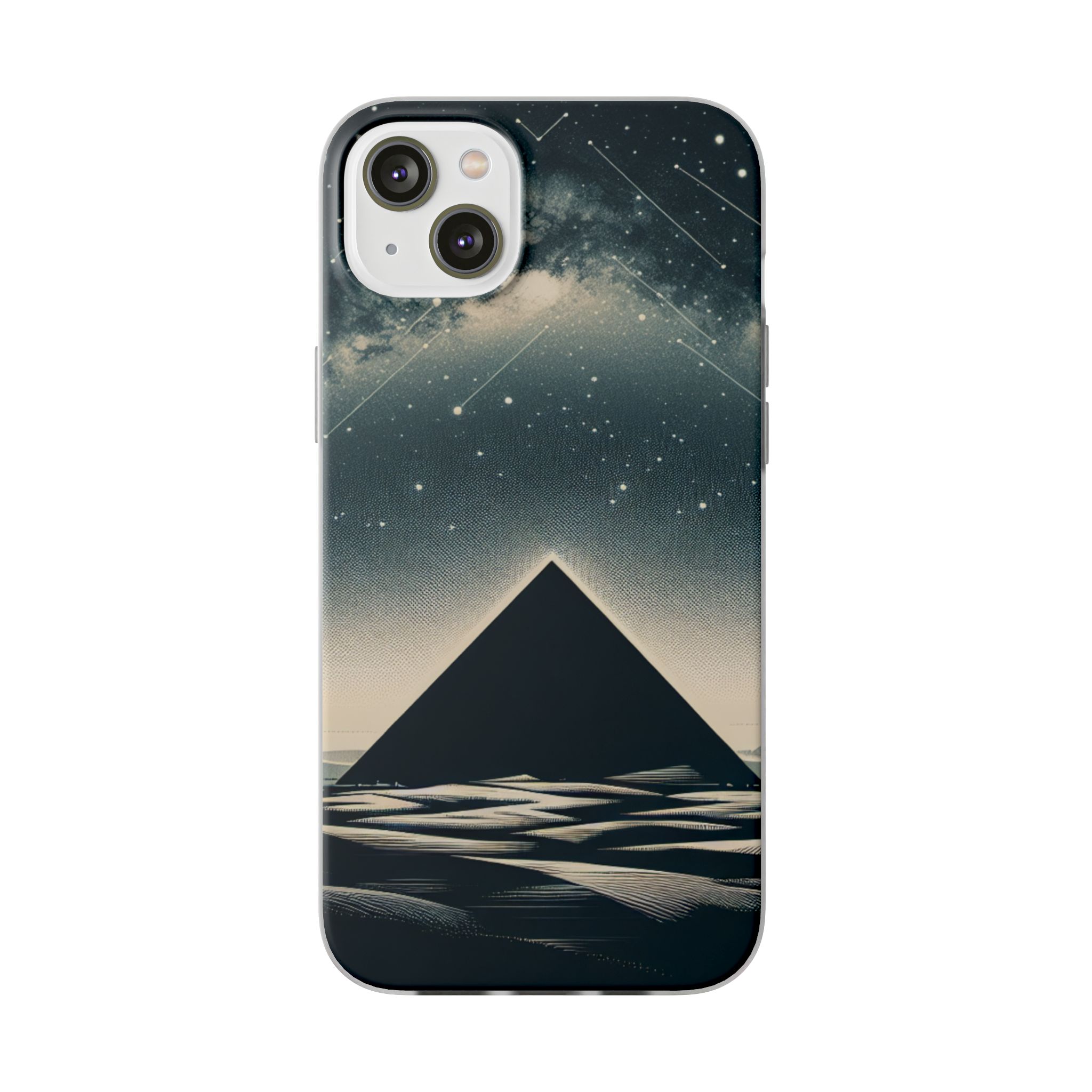 Pyramid In Night Sky Trendy Resistant Flexi Phone Back Case - Image 6