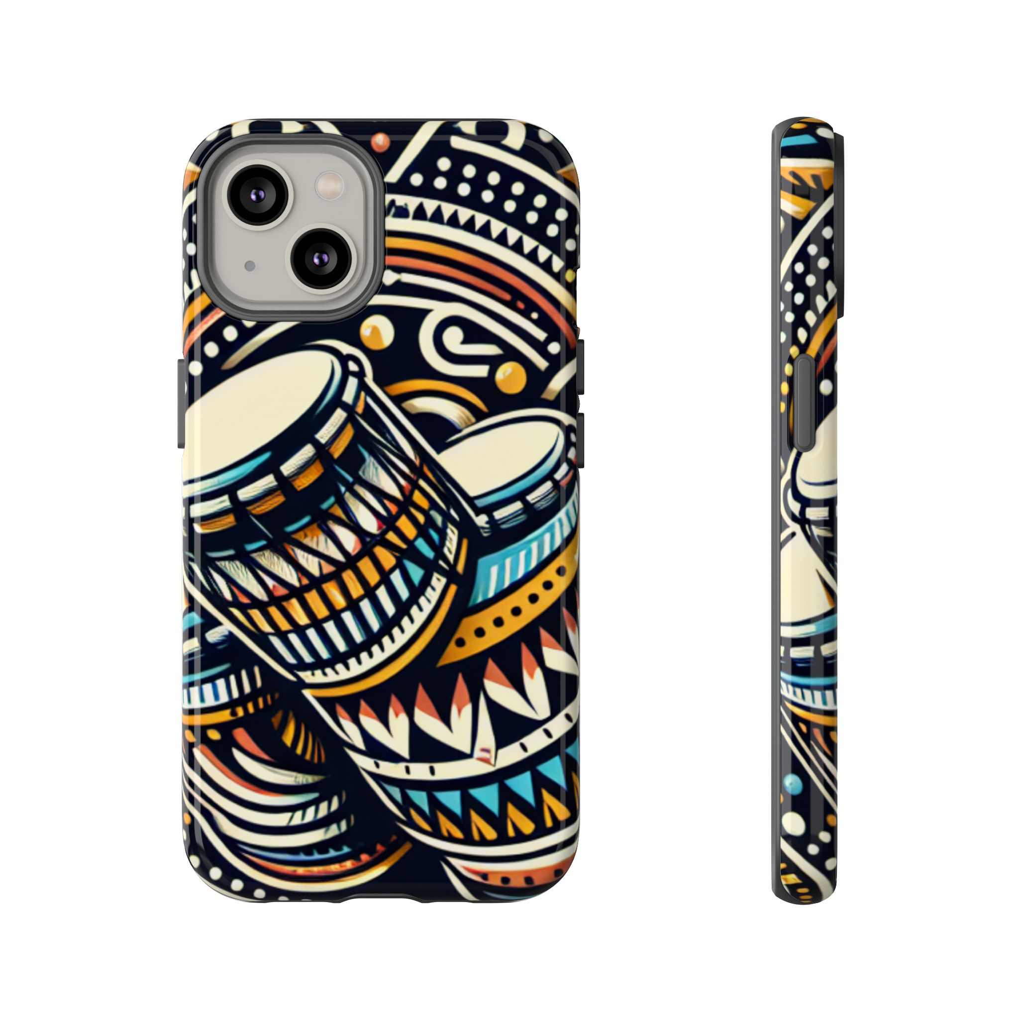 Artistic Drums Resistant Trendy Tough Phone Case - Image 7