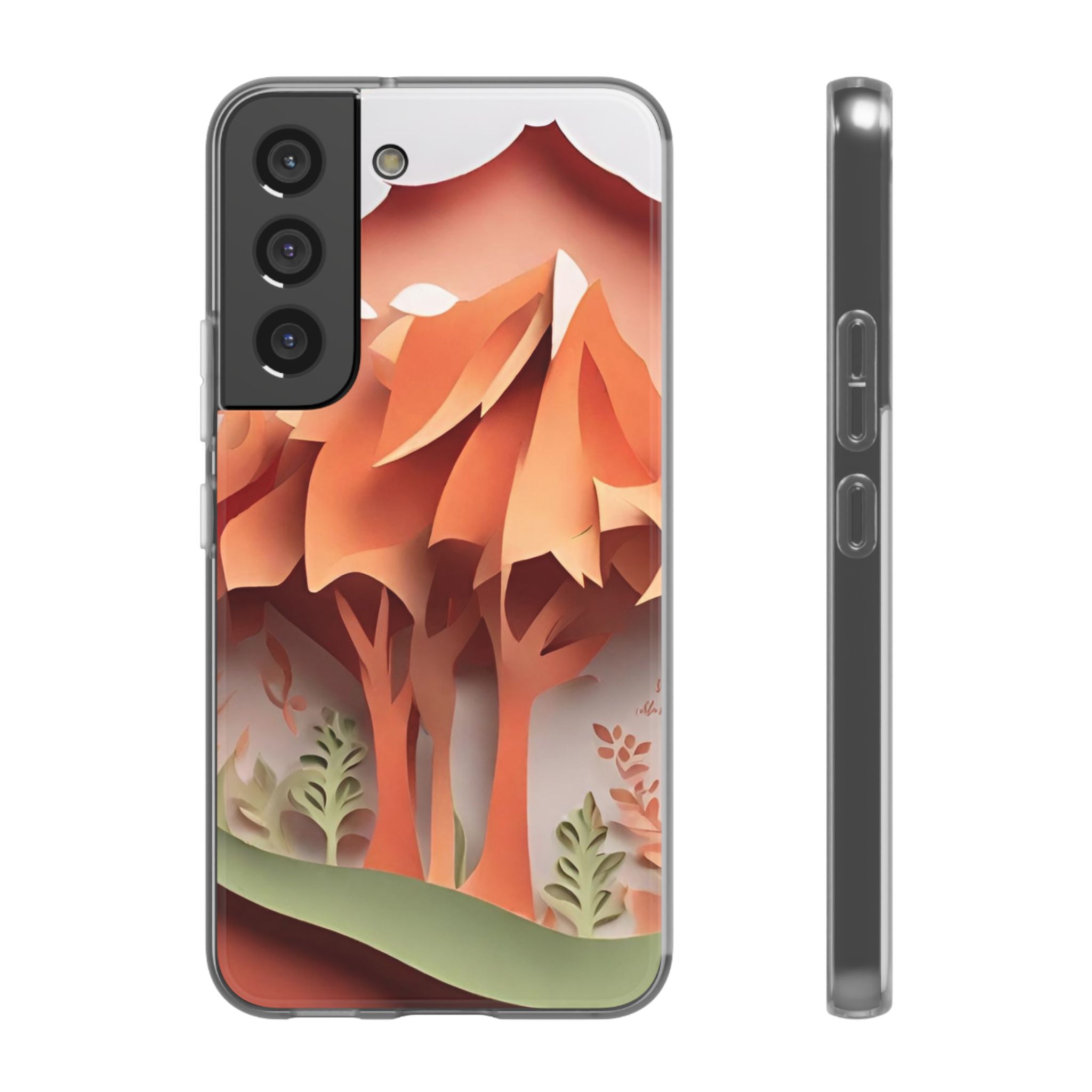 Paper Art 3D Design Print Trendy Resistant Flexi Phone Back Case - Image 5