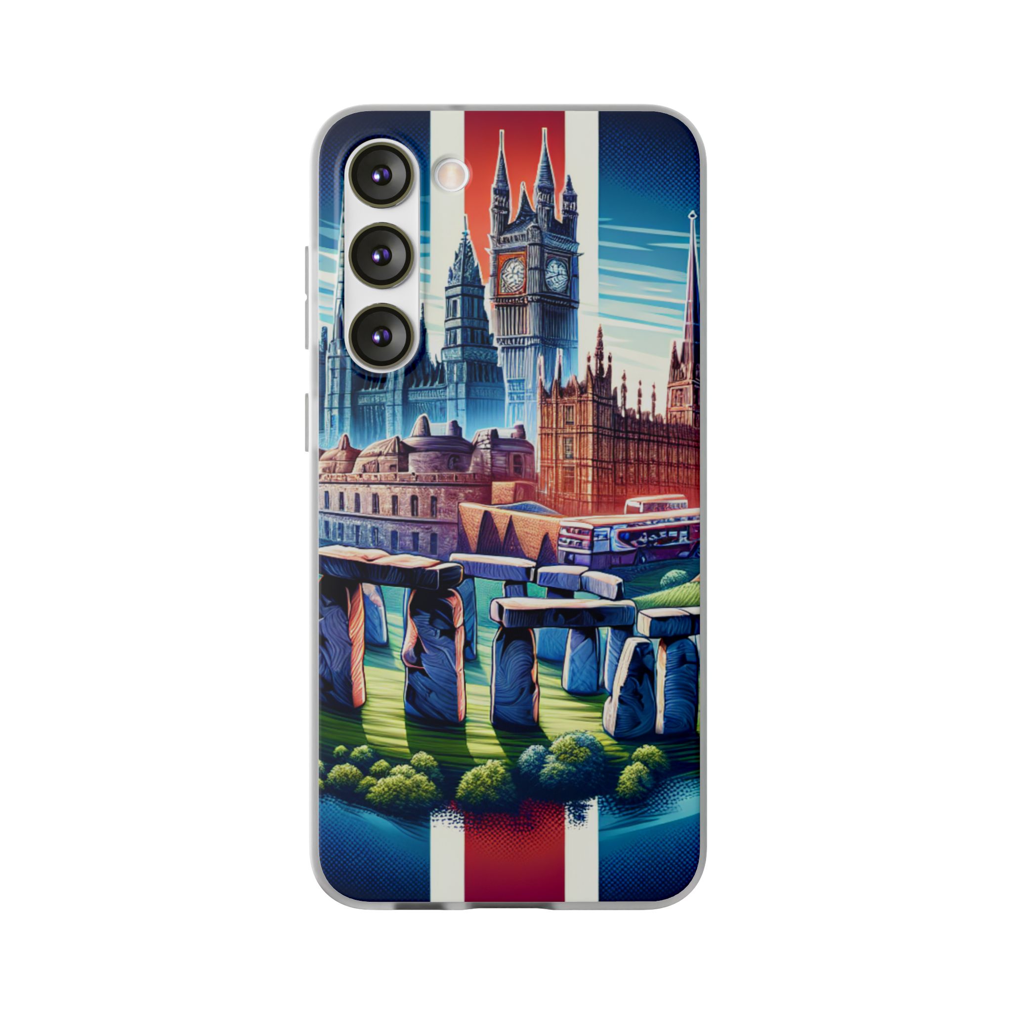 UK Art & Culture Printed Trendy Resistant Flexi Case - Image 5