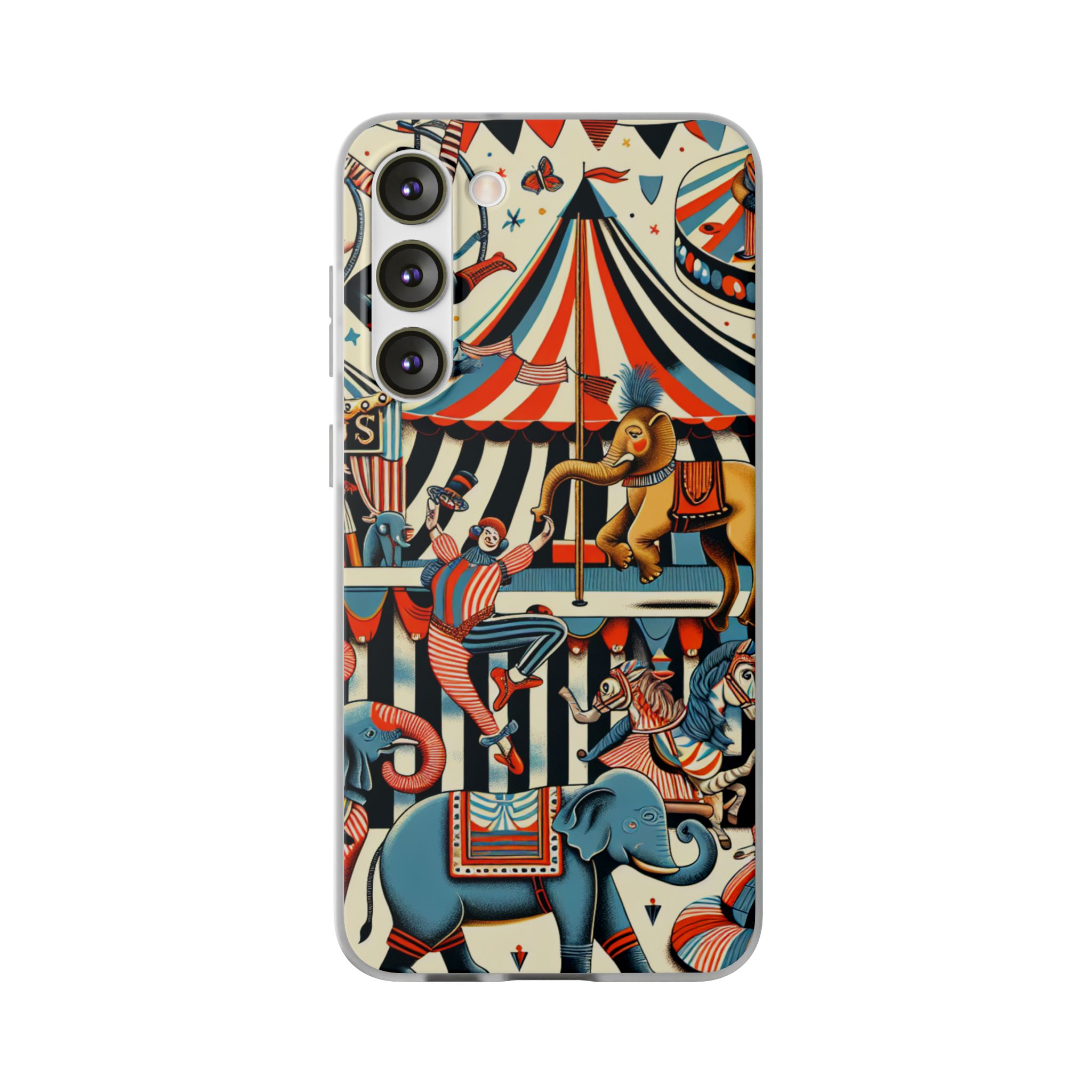 Circus Adventure Trendy Resistant Flexi Phone Back Case - Image 2